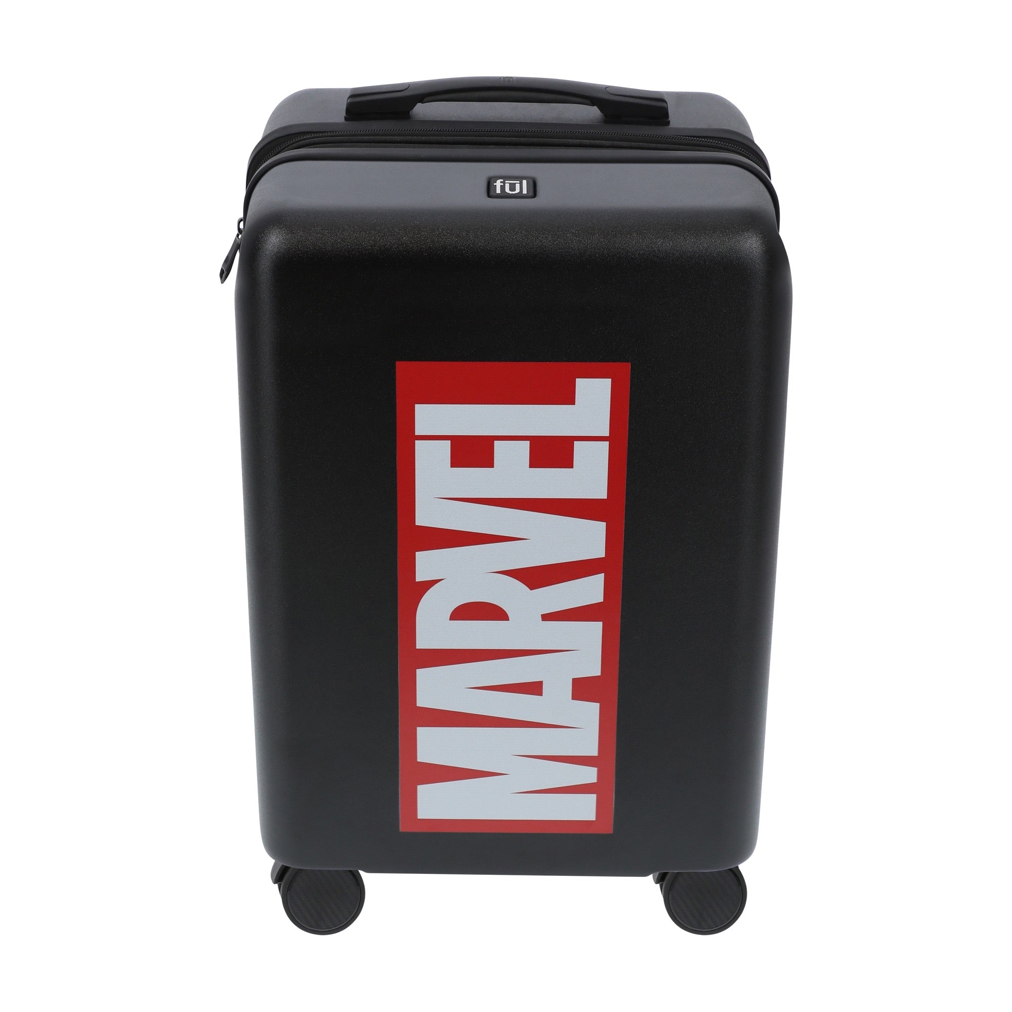 Black marvel brick 22.5" carry-on spinner suitcase luggage by Ful