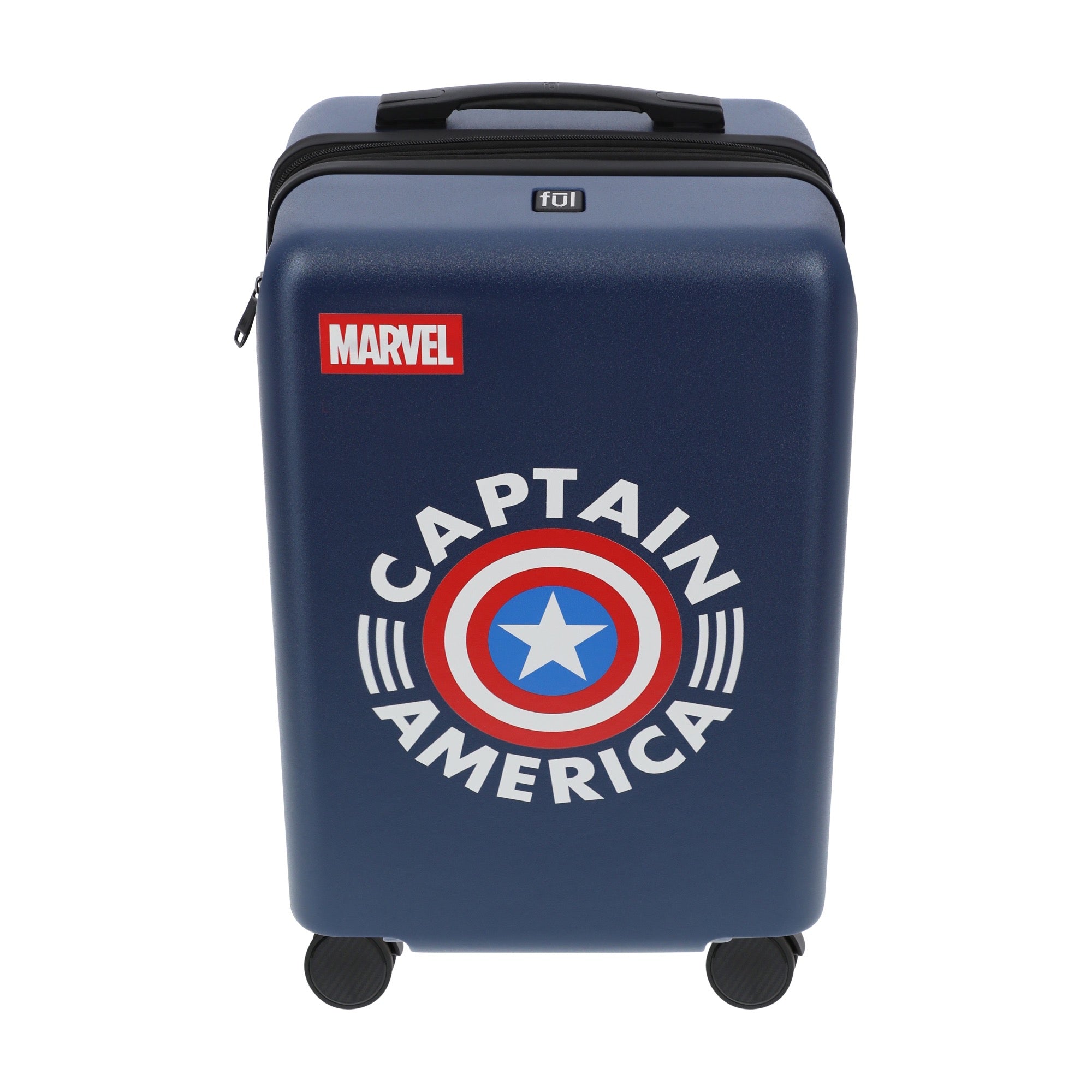 Navy blue marvel captain america 22.5" carry-on spinner suitcase luggage by Ful