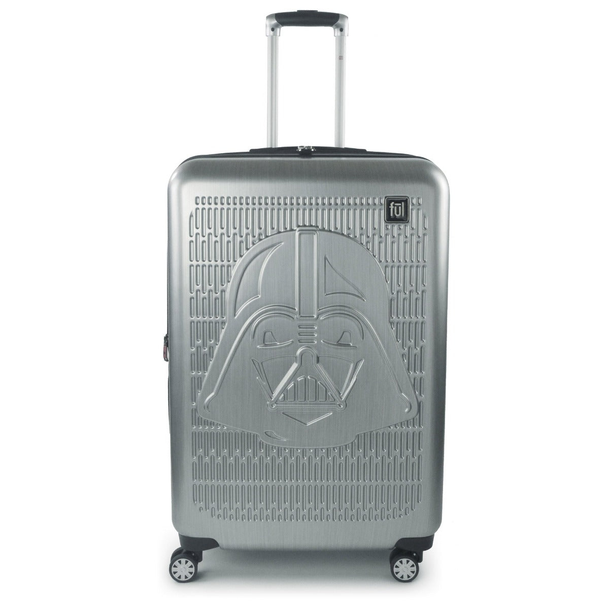 FUL Star Wars Darth Vader Embossed 30 inch hardside spinner suitcase checked rolling luggage Silver