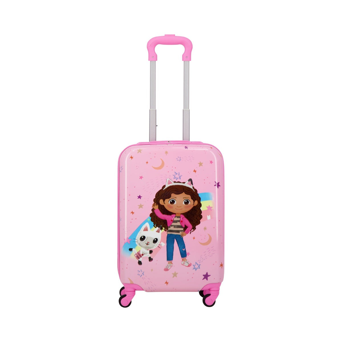Pink Ful Gabby's Dollhouse sketch your dreams - 21 inch carry-on suitcase for kids