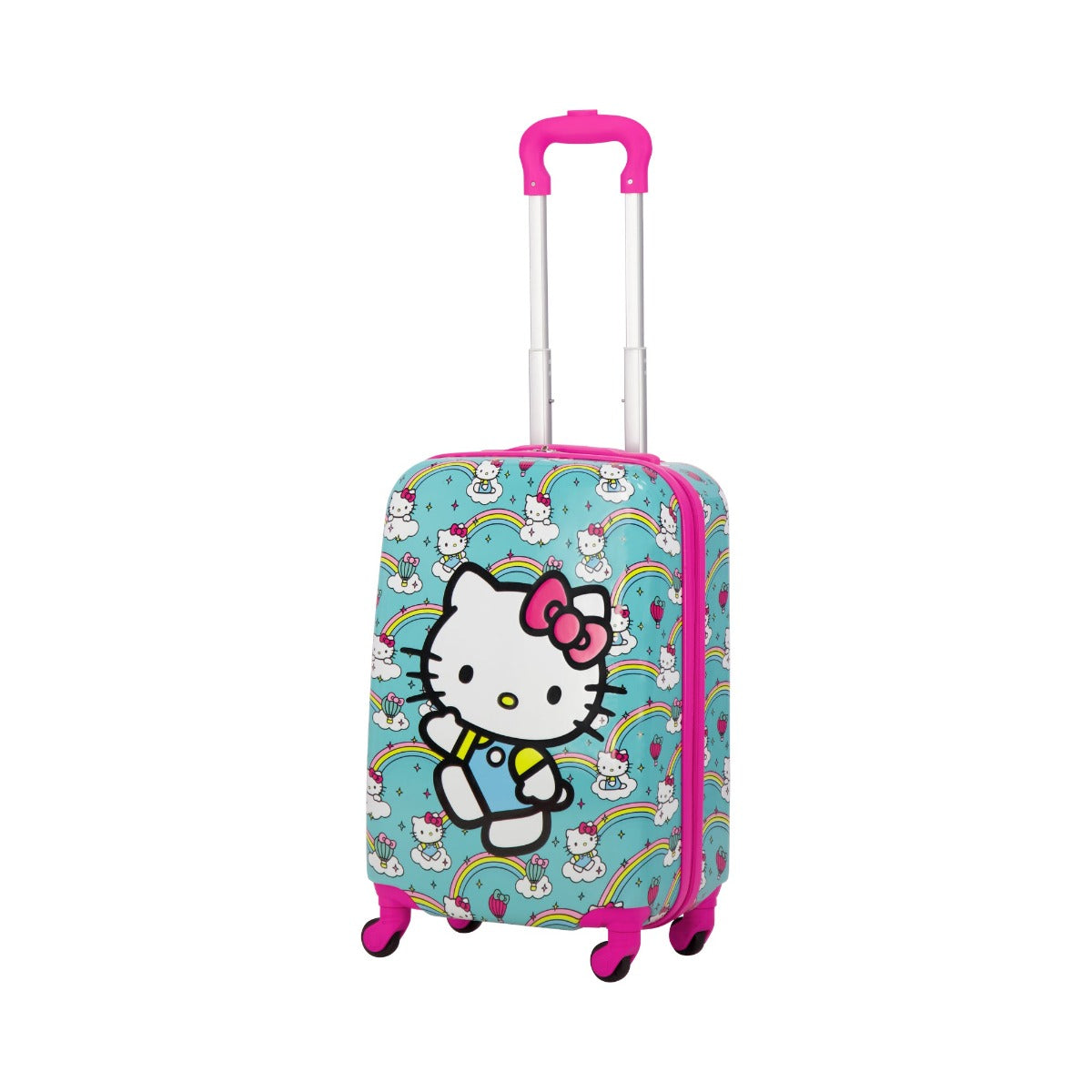 Hello Kitty Ful Rainbows 21 inch carry-on spinner suitcase rolling luggage for kids