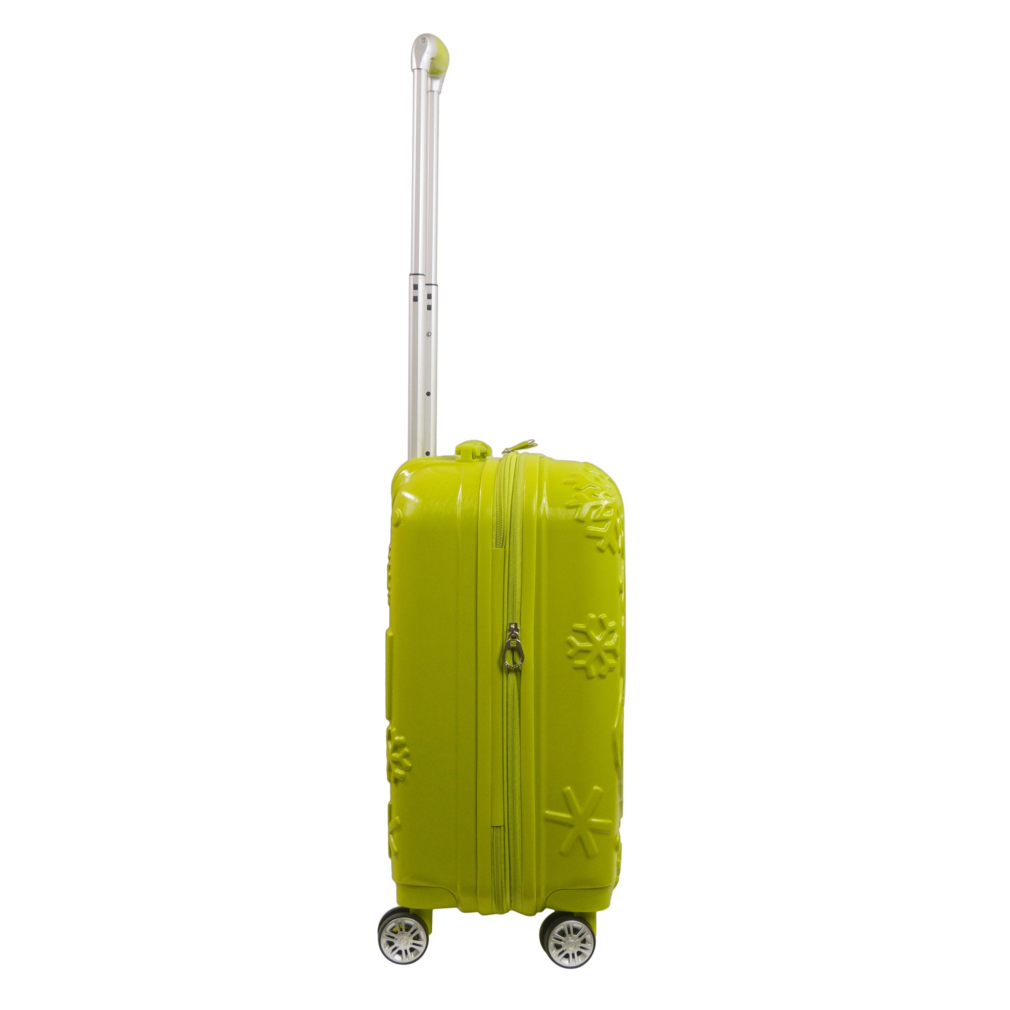 Green Grinch hardside spinner suitcase carry-on rolling luggage