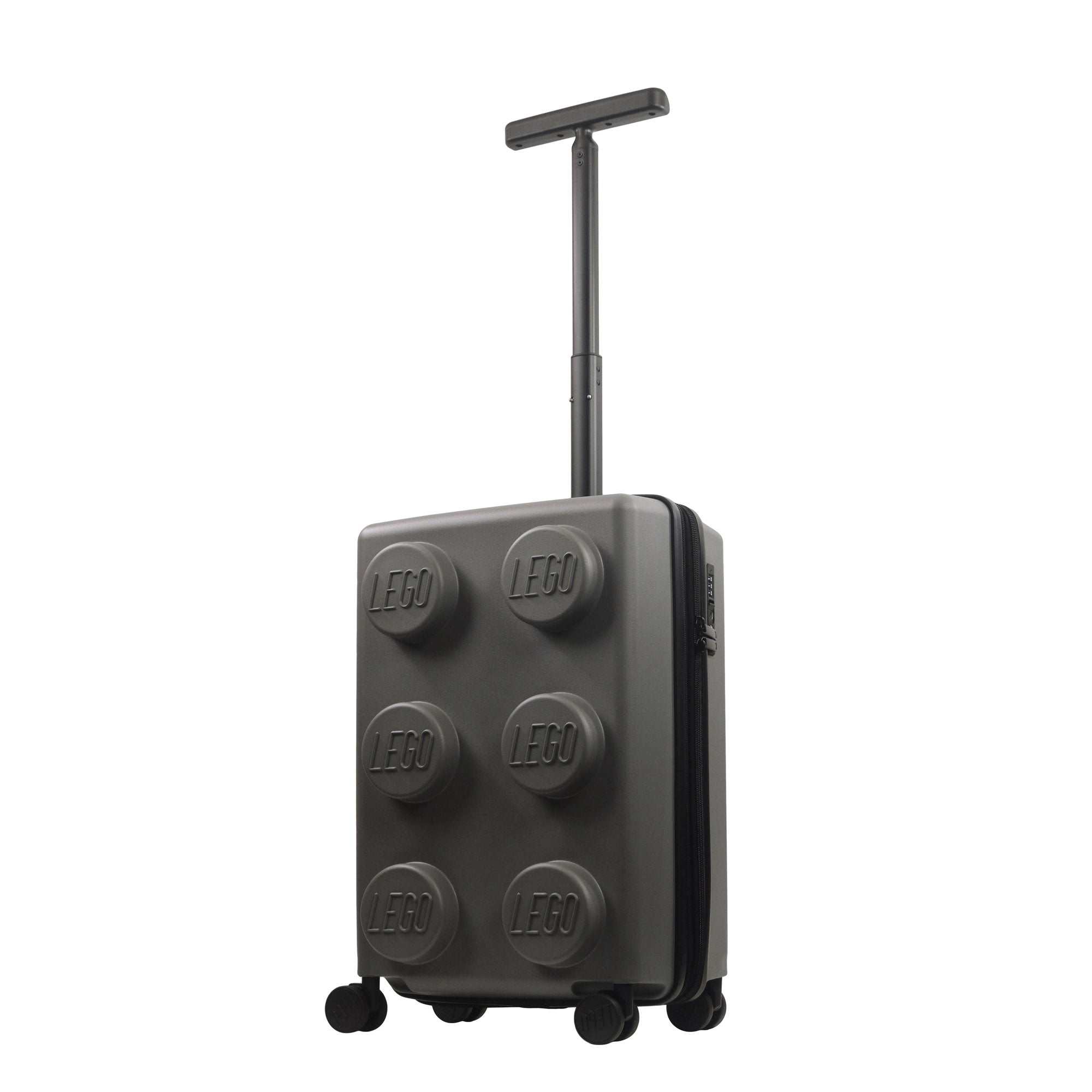 LEGO® Signature Brick Grey 22" hardshell carry-on rolling luggage spinner suitcase