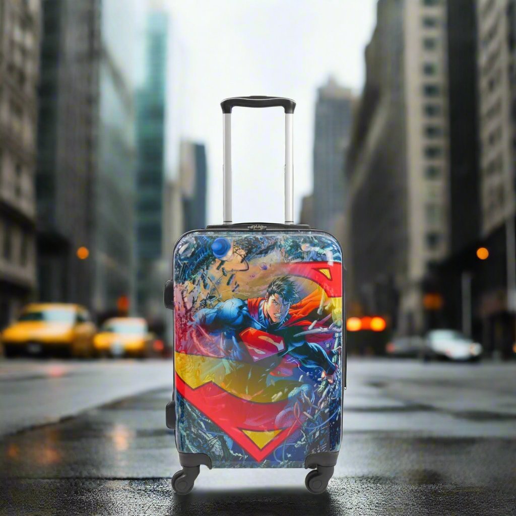 Dc comics luggage on sale