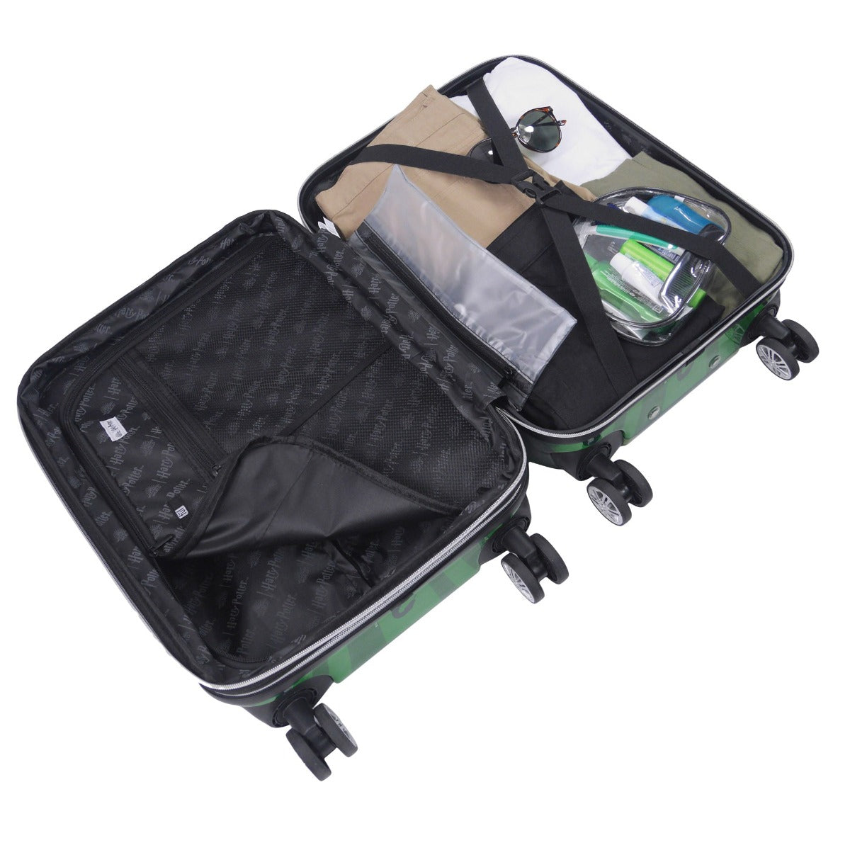 Harry Potter Slytherin 22" spinner luggage - best carry-on suitcase for travel