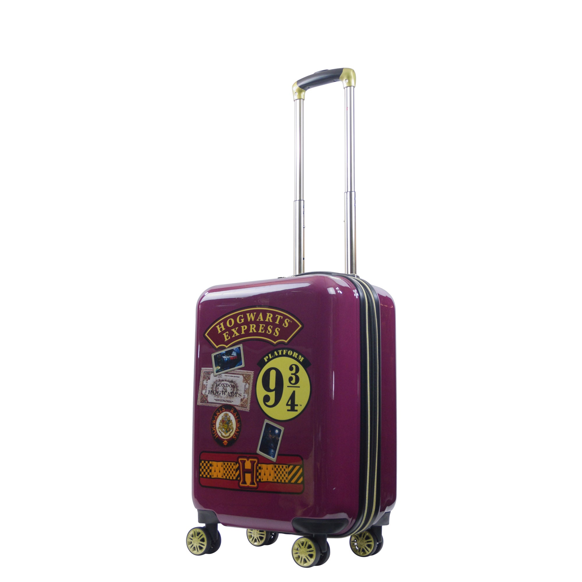 Harry Potter Hogwarts Express 21.5" carry-on suitcase Luggage Burgundy- best suitcases for traveling