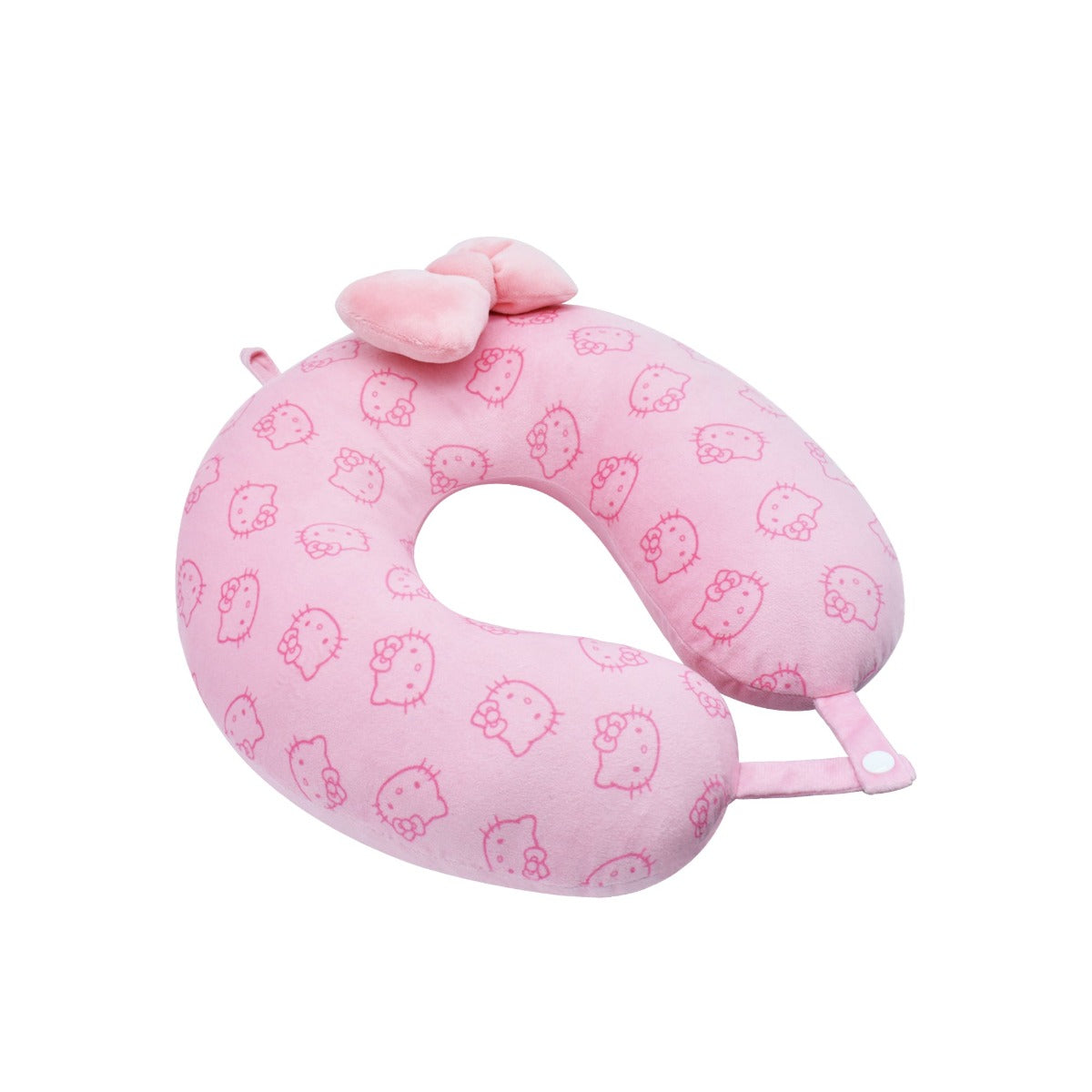 Hello Kitty Ful logo travel neck pillow pink