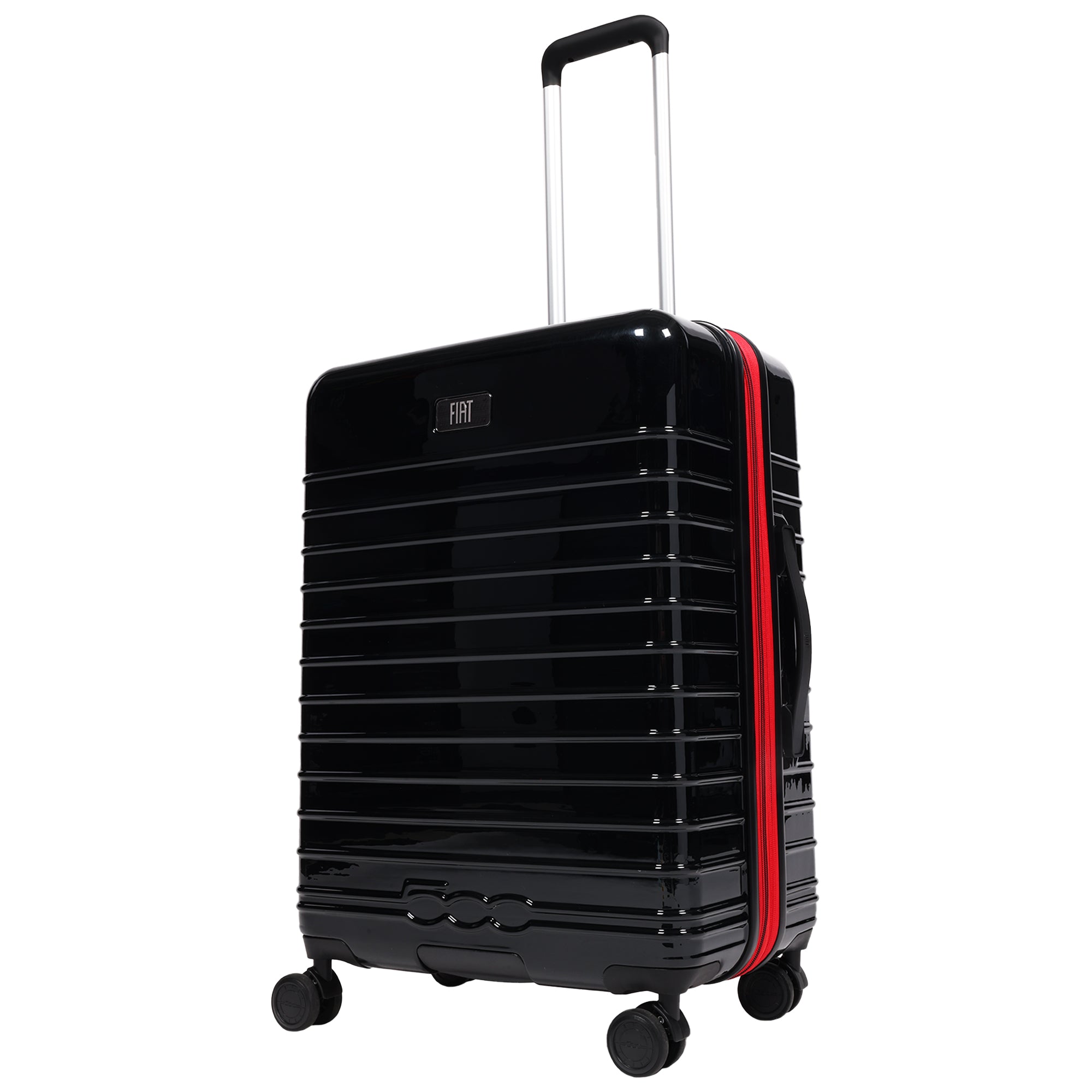Fiat 500 x FUL 26.5" Expandable Hardside Spinner Luggage, Black