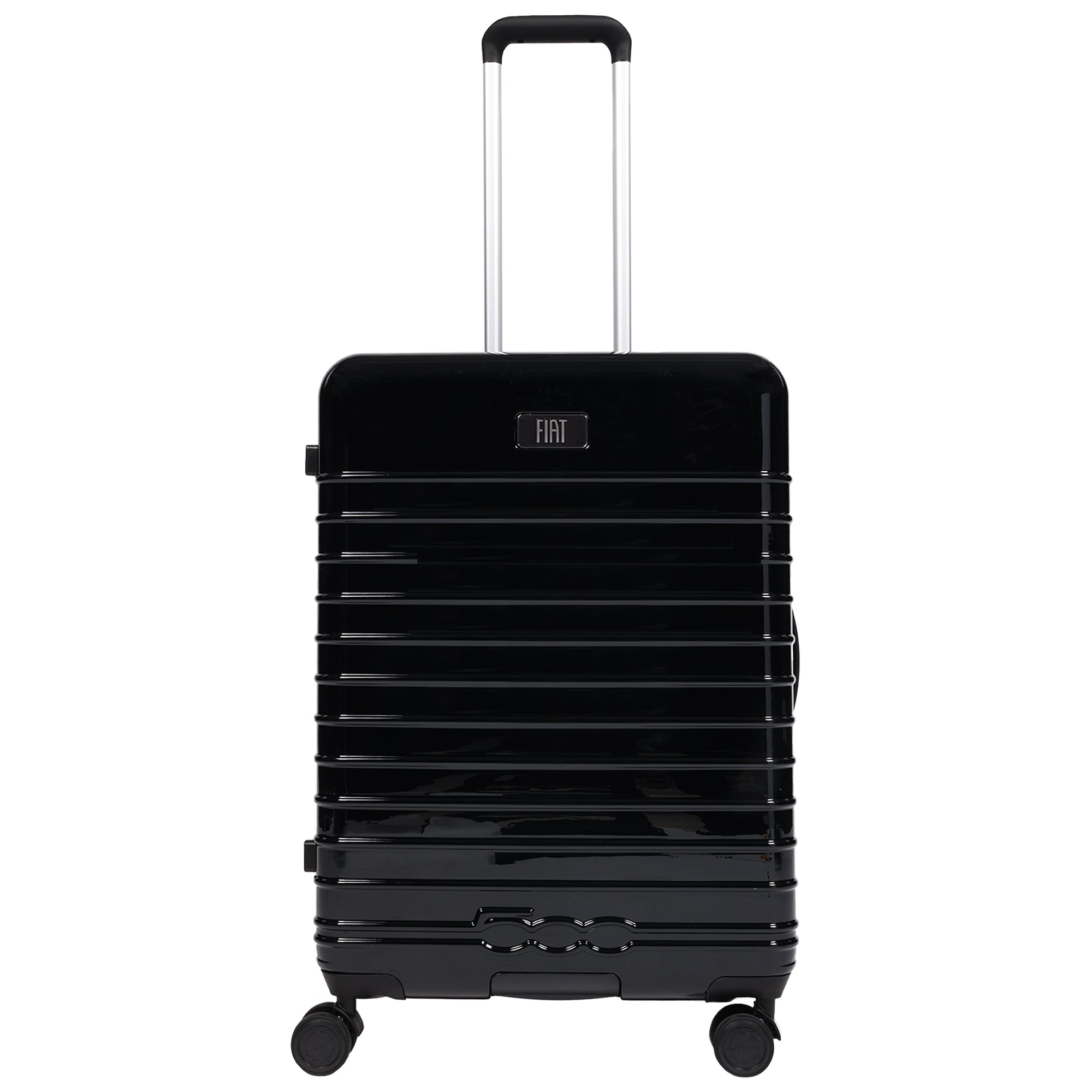 Fiat 500 x FUL 26.5" Expandable Hardside Spinner Luggage, Black