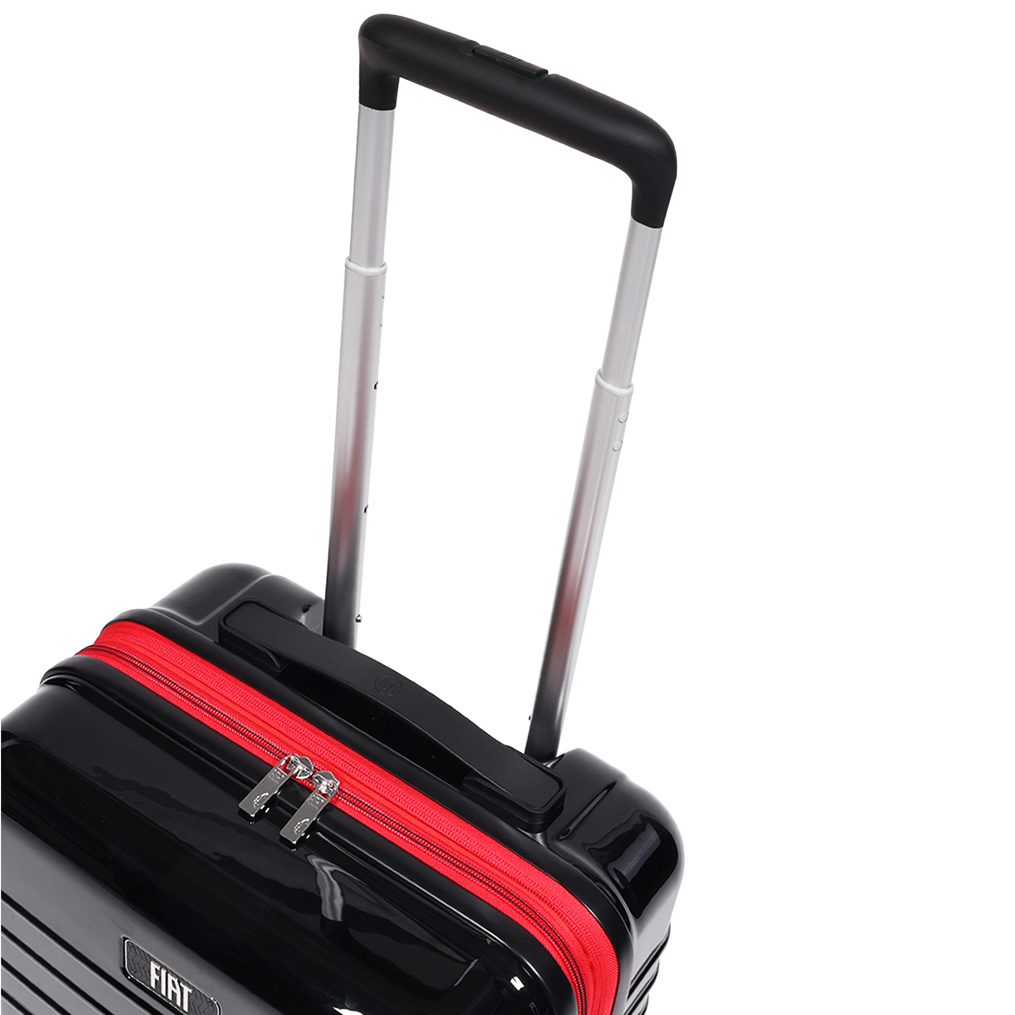 Fiat 500 x FUL 26.5" Expandable Hardside Spinner Luggage, Black