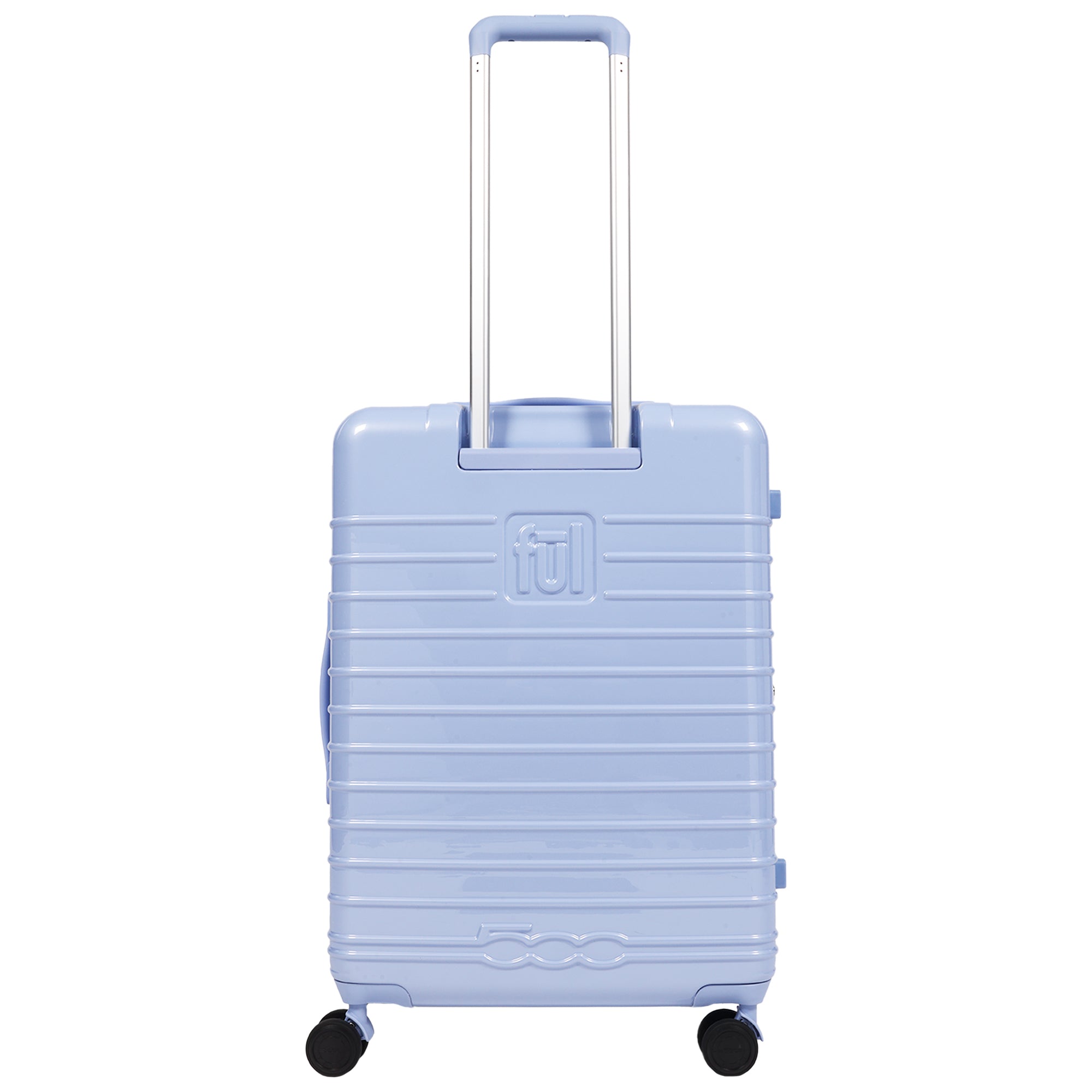 Fiat 500 x FUL 26.5" Expandable Hardside Spinner Luggage, Light Blue