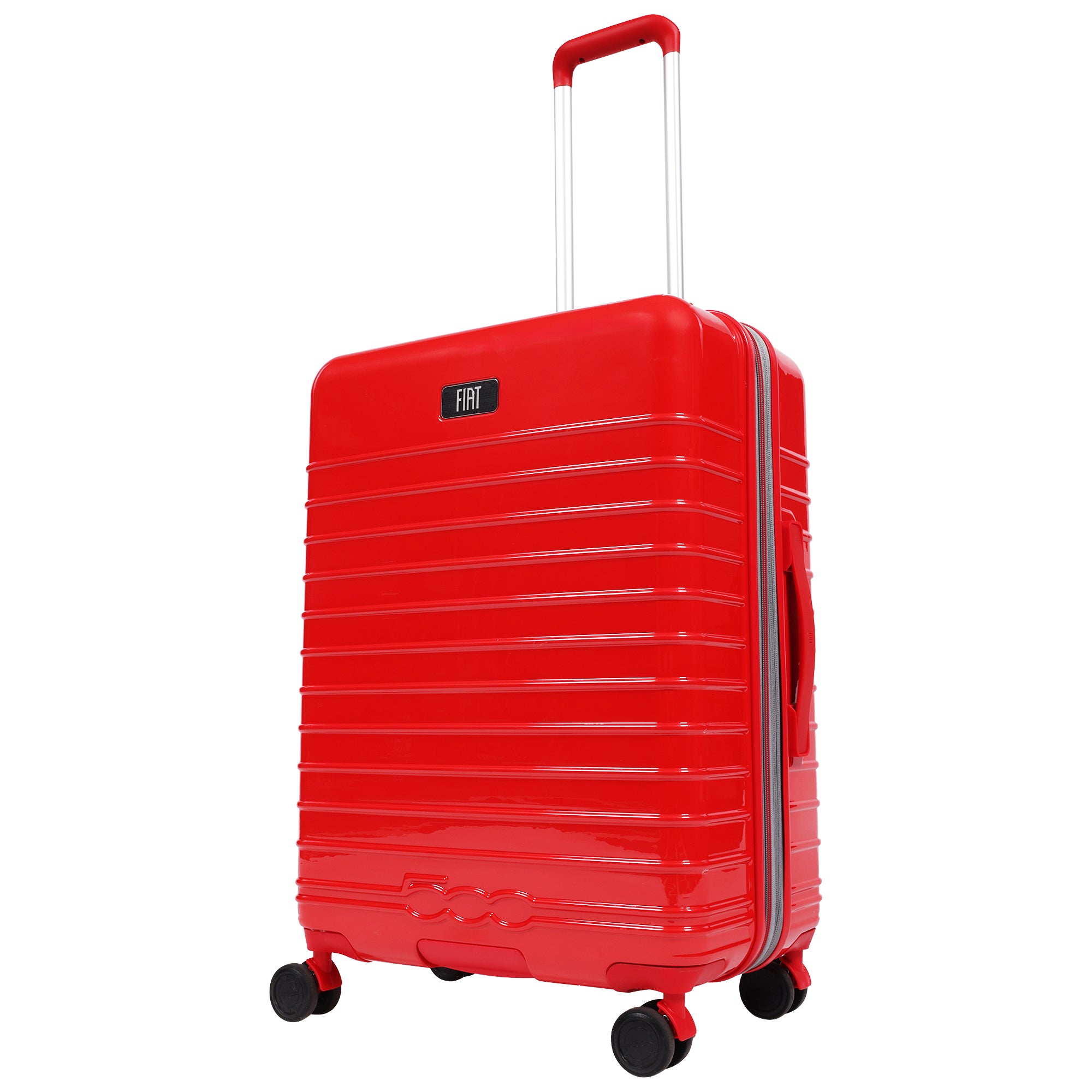 Fiat 500 x FUL 26.5" Expandable Hardside Spinner Luggage, Red
