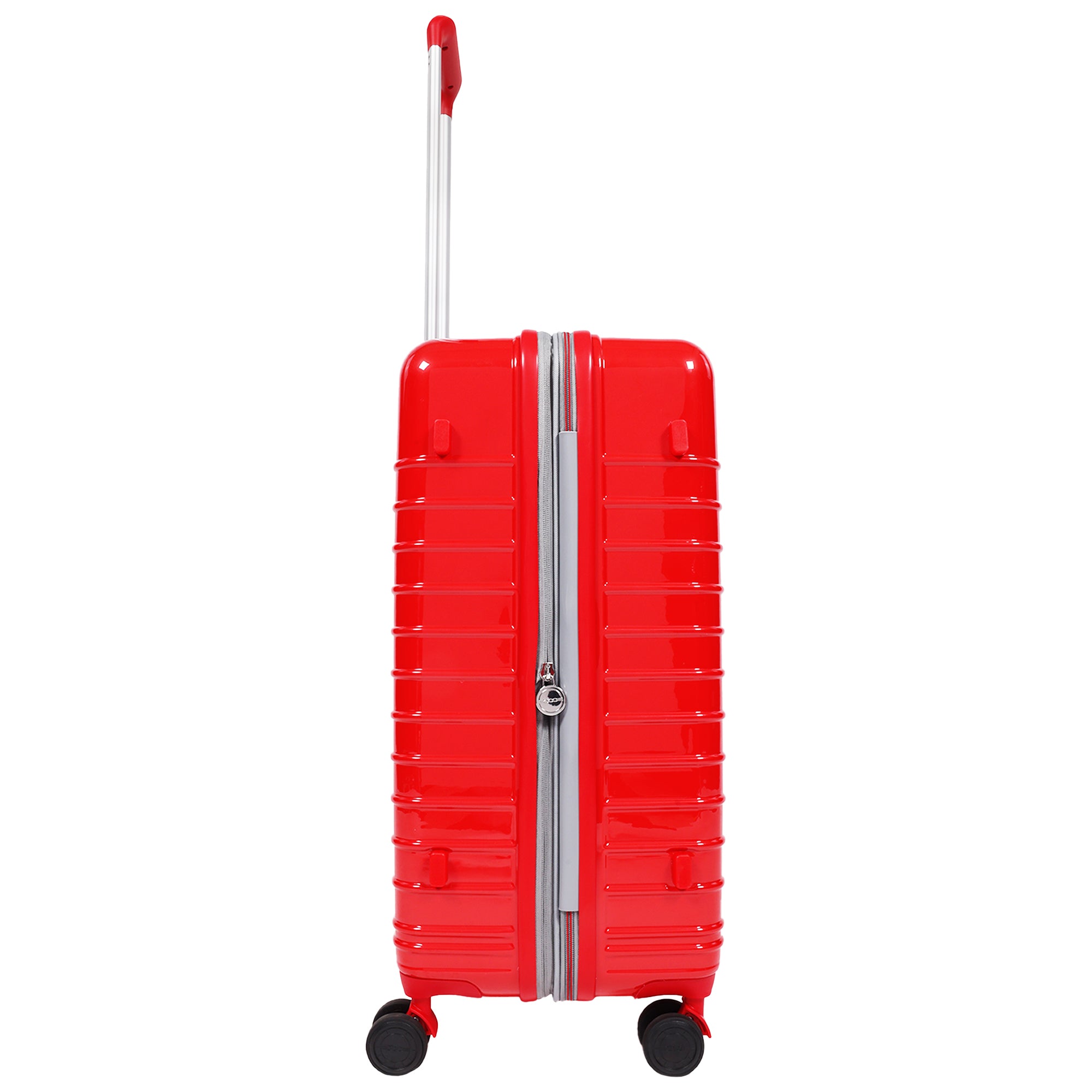 Fiat 500 x FUL 26.5" Expandable Hardside Spinner Luggage, Red