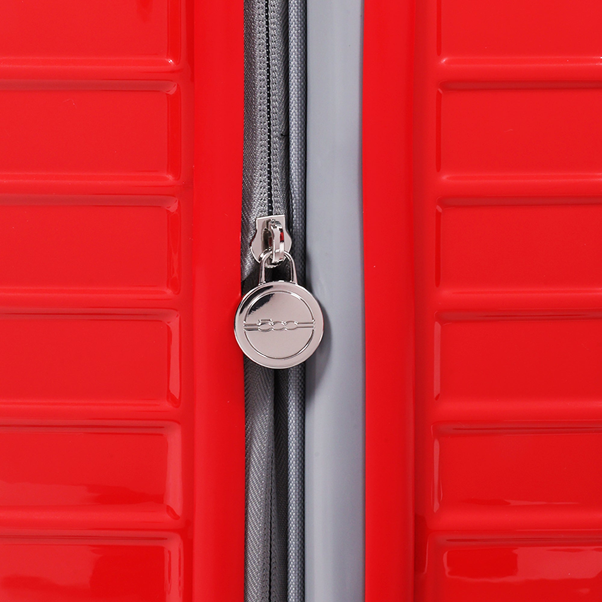 Fiat 500 x FUL 26.5" Expandable Hardside Spinner Luggage, Red