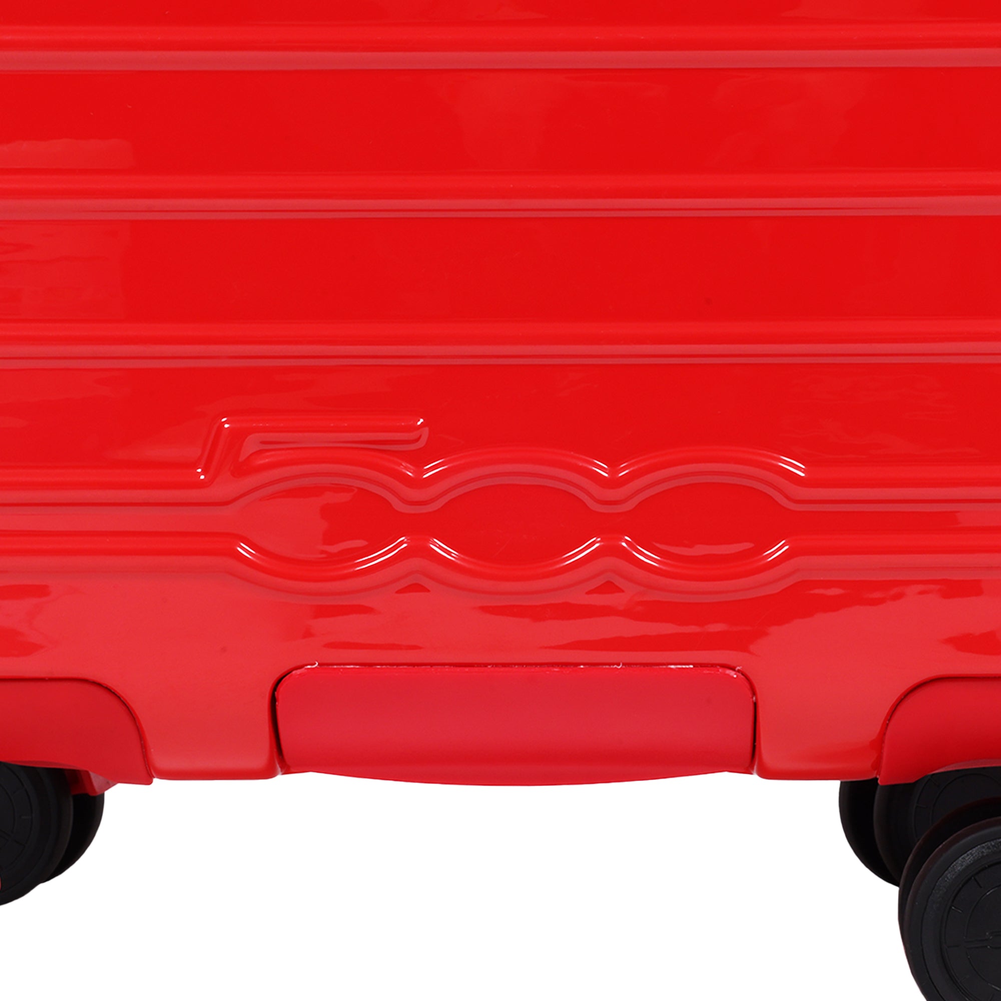 Fiat 500 x FUL 31.5" Expandable Hardside Spinner Luggage, Red