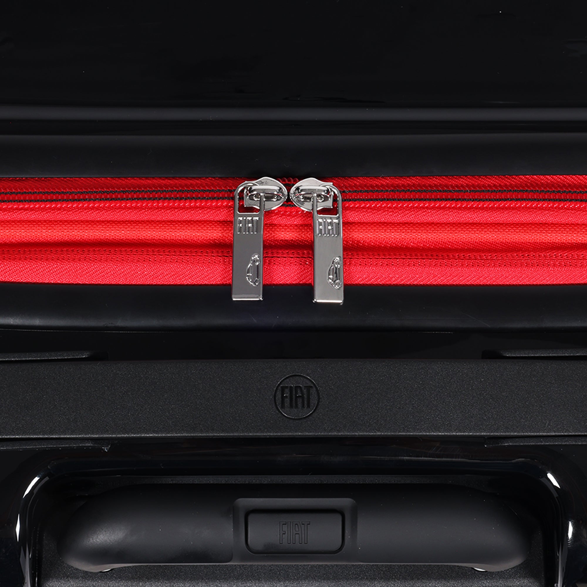 Fiat 500 x FUL 3-Piece Expandable Hardside Spinner Luggage Set – 22", 26.5", 31.5", Black