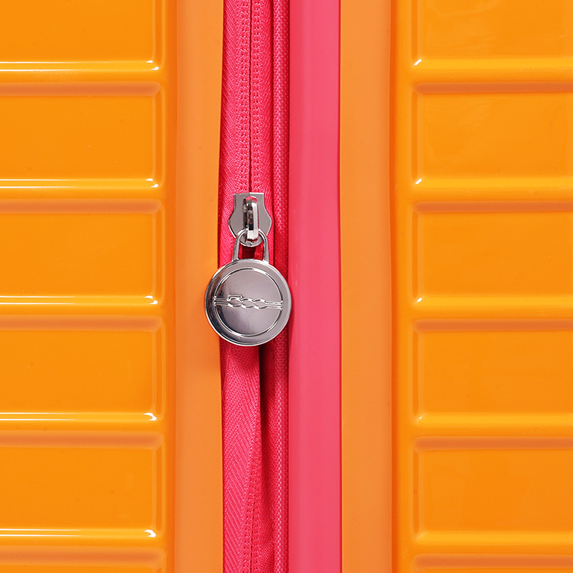 Fiat 500 x FUL 3-Piece Expandable Hardside Spinner Luggage Set – 22", 26.5", 31.5", Orange