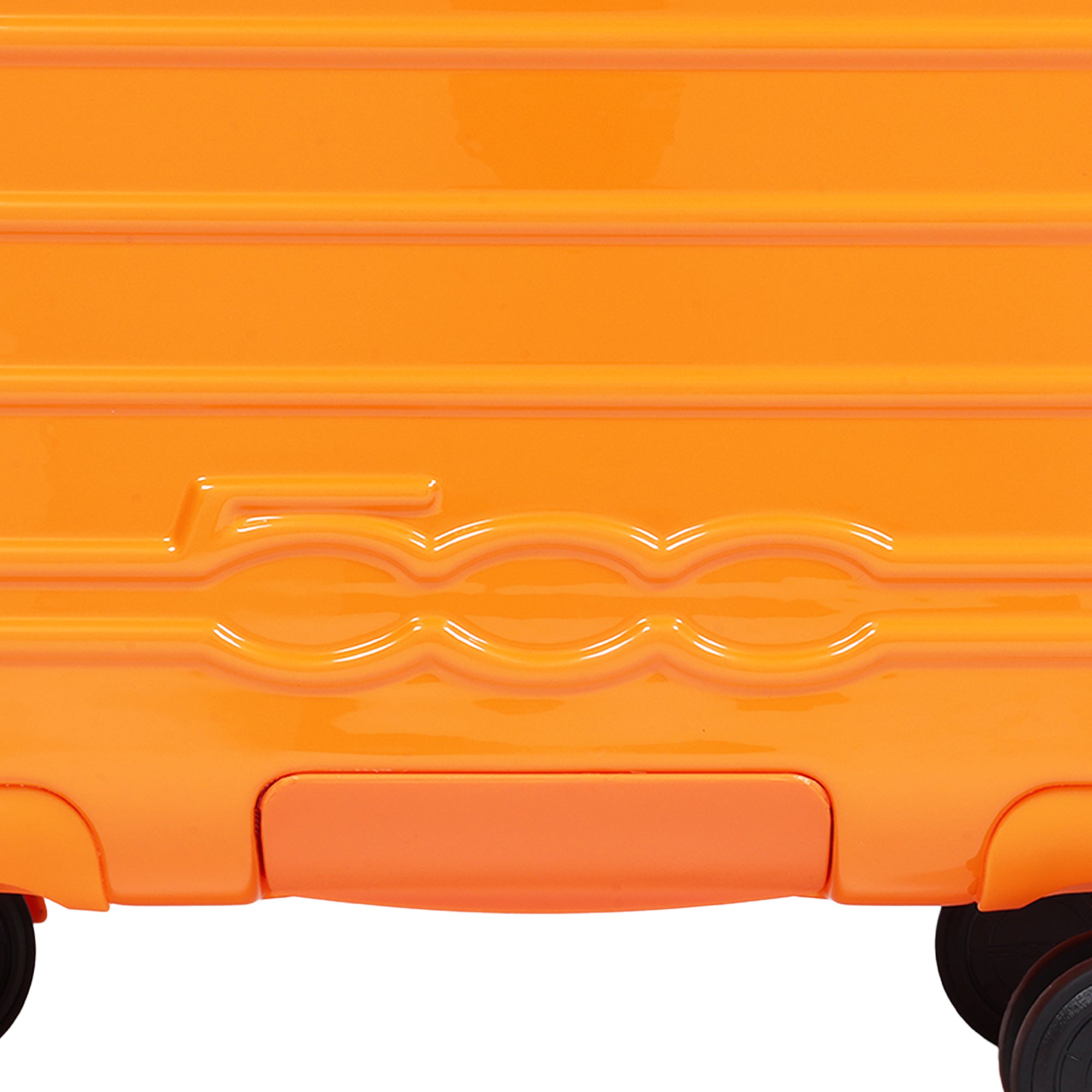 Fiat 500 x FUL 3-Piece Expandable Hardside Spinner Luggage Set – 22", 26.5", 31.5", Orange