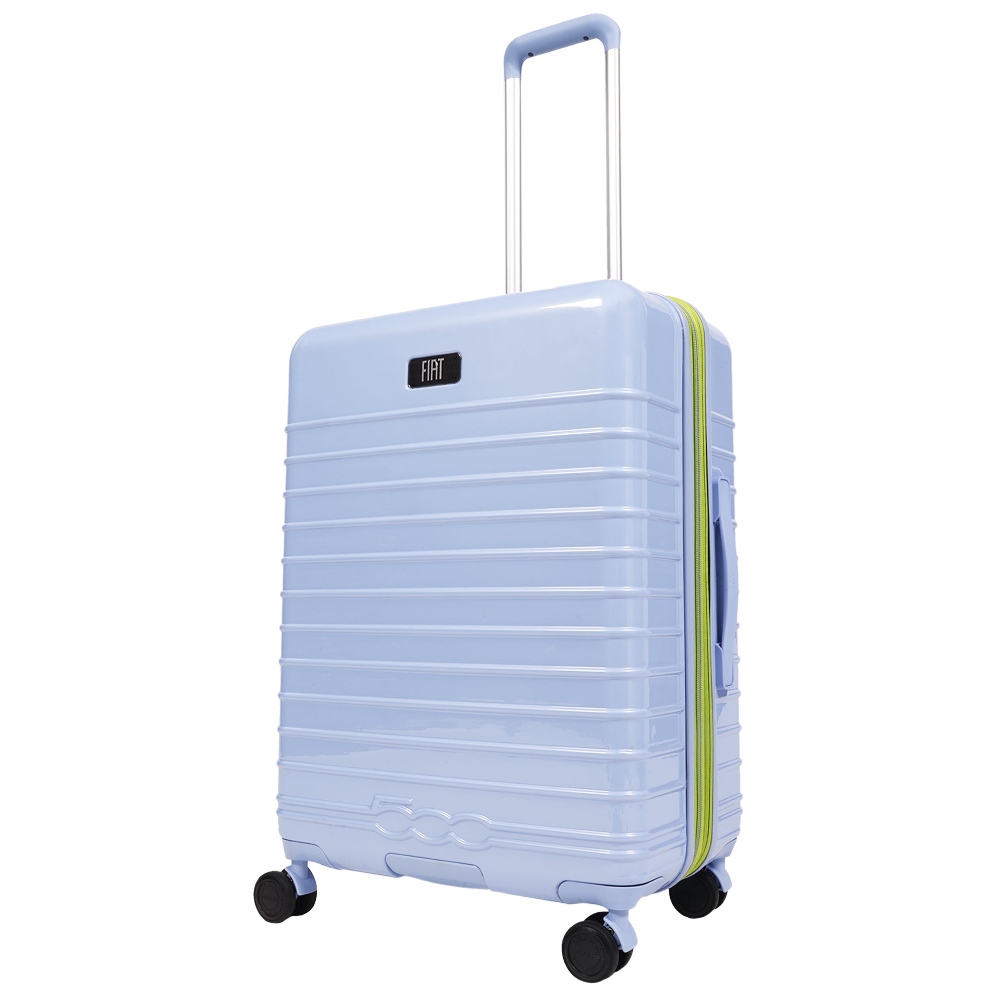 Fiat 500 x FUL 26.5" Expandable Hardside Spinner Luggage, Light Blue