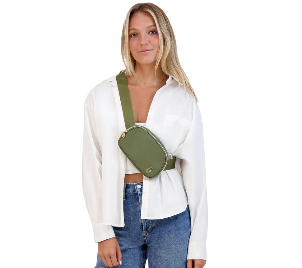 Olive green fanny pack waist belt bag - bags by Ful Luggage