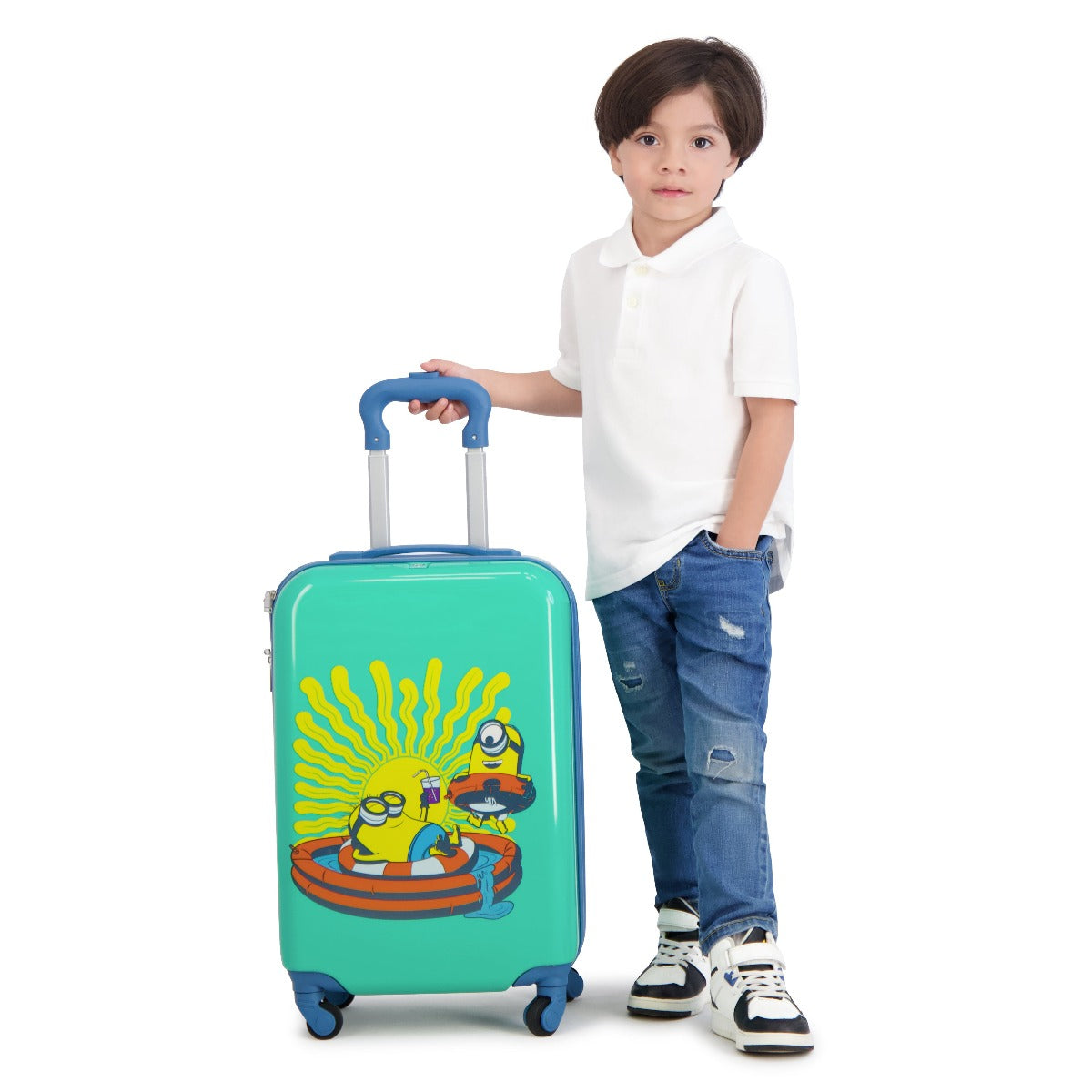 Ful Minions Vacation kids 21 inch hardside spinner suitcase rolling luggage for kids
