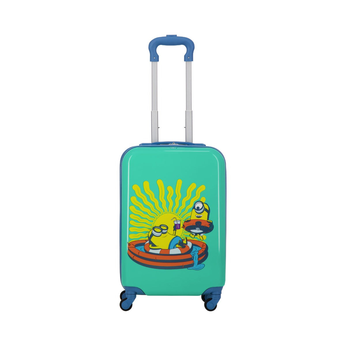 Ful Minions Vacation kids 21 inch carry-on Sea Green hard side rolling luggage