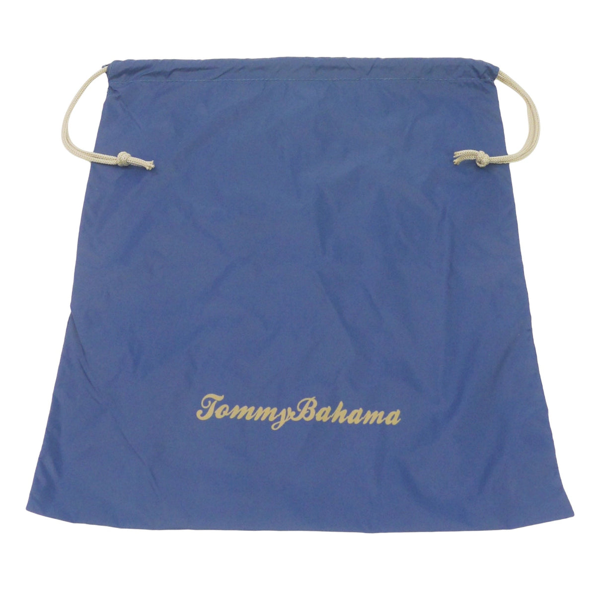 Navy blue drawstring 26.5-inch carry-on hardside expandable luggage durable, fast and effort-free transportation with 360° spinner wheels. Officially licensed Tommy Bahama.