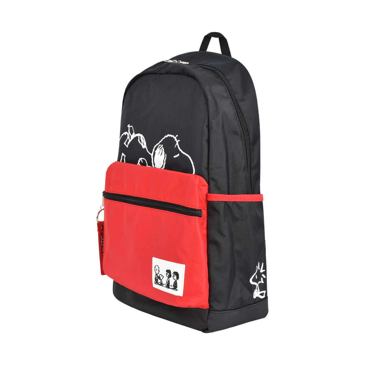Black red Ful Peanuts Snoopy Charlie Brown Woodstock backpack - dependable school backpacks
