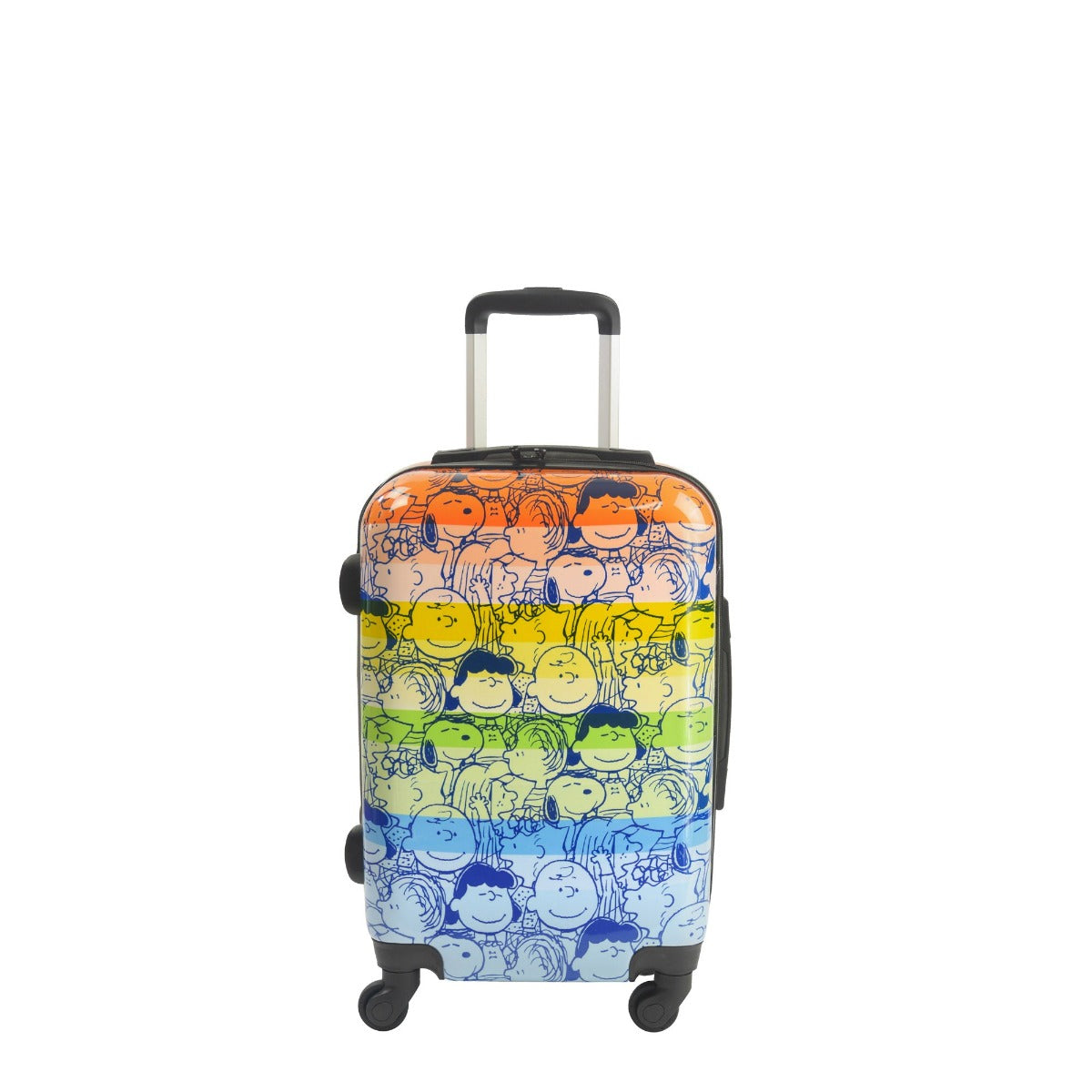 Peanuts rainbow 21" carry on luggage hardside spinner suitcase - best suitcases for travel