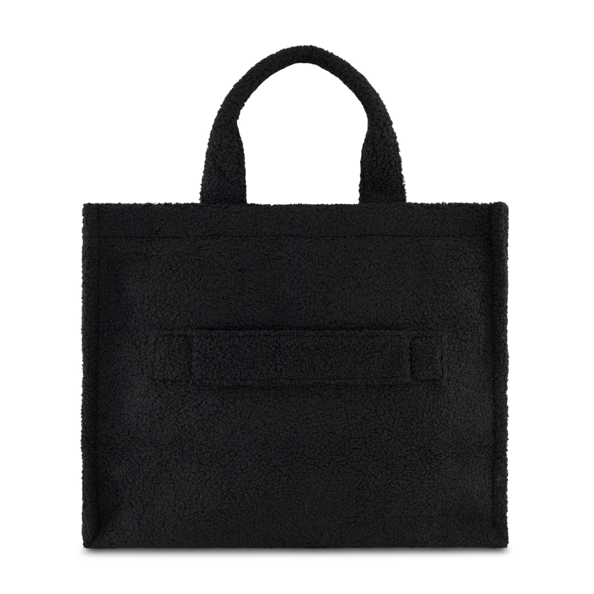 Black tote bag with shoulder strap sales