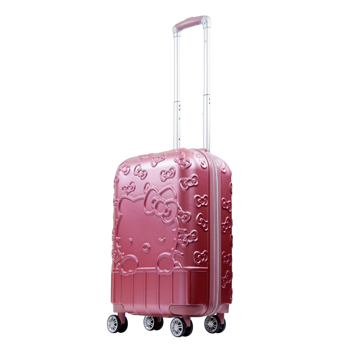 Ful X Hello Kitty Molded Portrait 22.5" pink carry-on luggage spinner suitcase