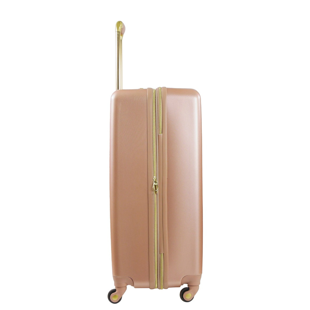 Christian Siriano Addie 29 inch hardside spinner checked luggage rose gold - best durable checked suitcase