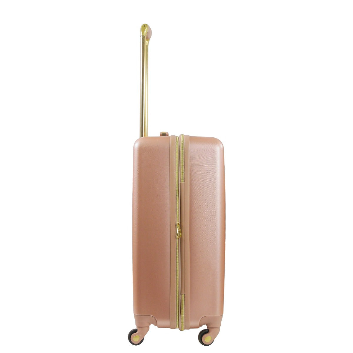 Christian Siriano Addie 25" checked luggage hardside spinner suitcase rose gold - best travelling suitcases
