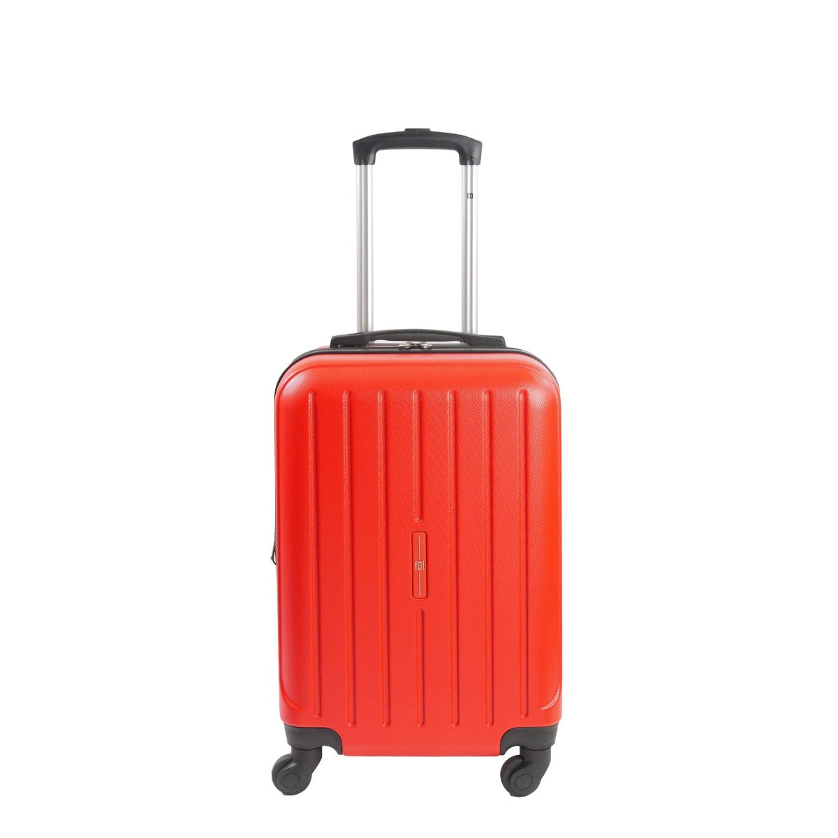 Pure 21-inch scratch resistant carry-on spinner suitcase affordable luggage red