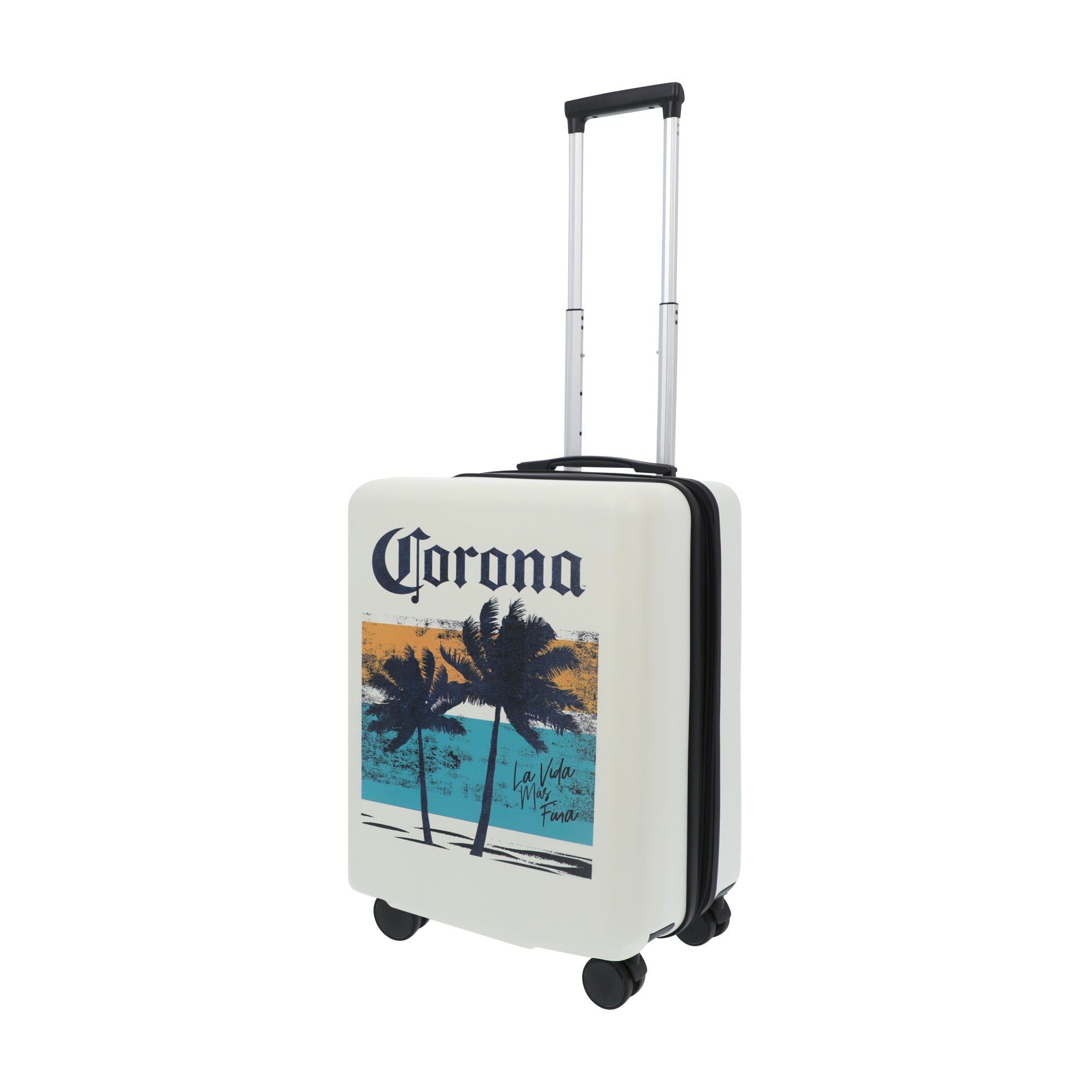 White corona 22.5" carry-on spinner suitcase luggage by Ful