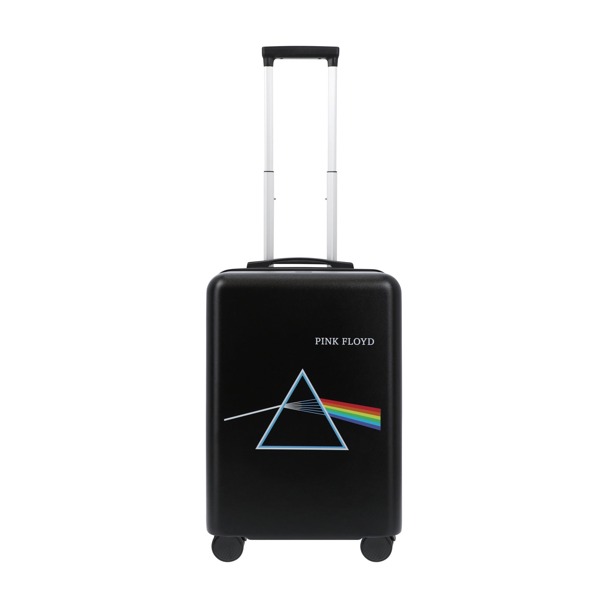 Pink Floyd 22.5" black carry-on spinner suitcase luggage by Ful