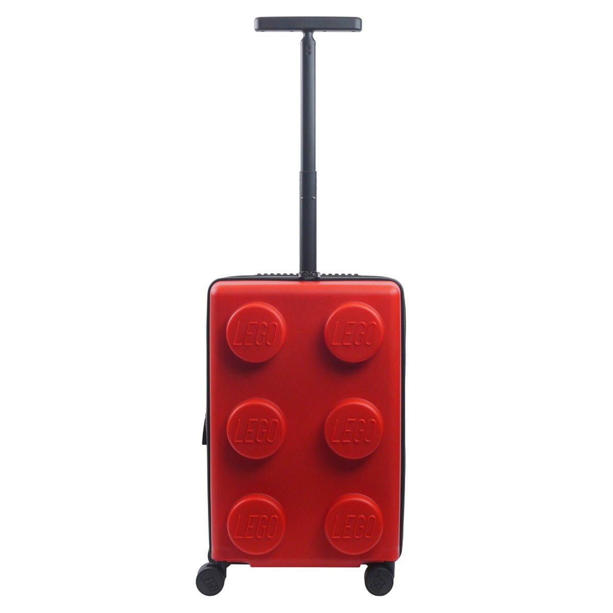 Red Lego Signature Brick Trolley 22" carry-on spinner suitcase