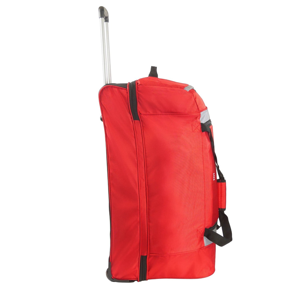 rig series 30" split level ful wheeled rolling duffel bag red