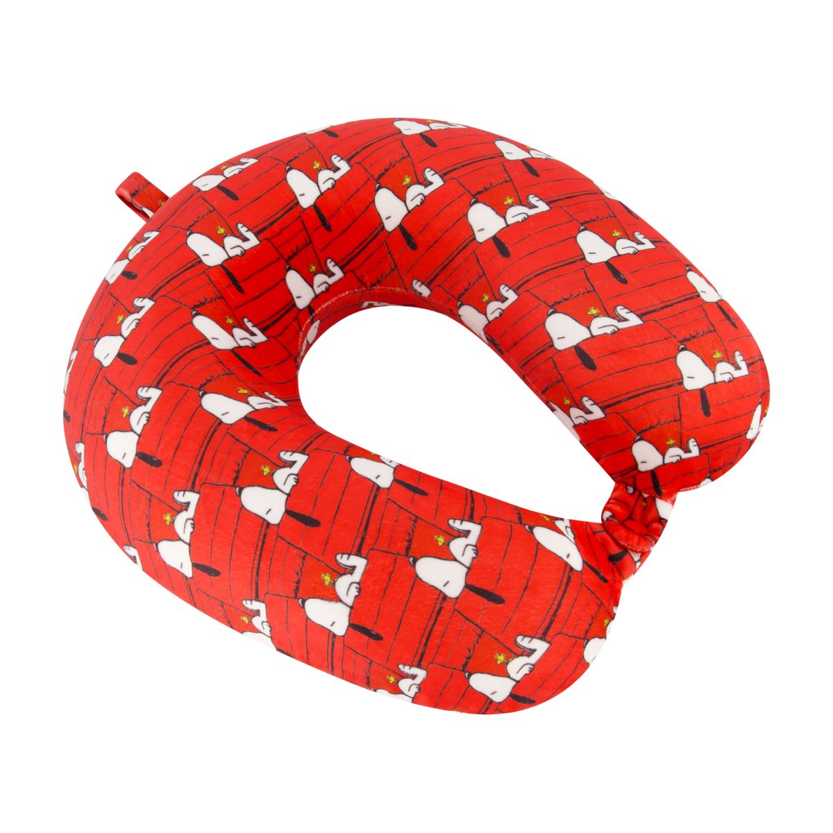 Peanuts Snoopy Dog House Memory Foam Red Travel Neck Pillow