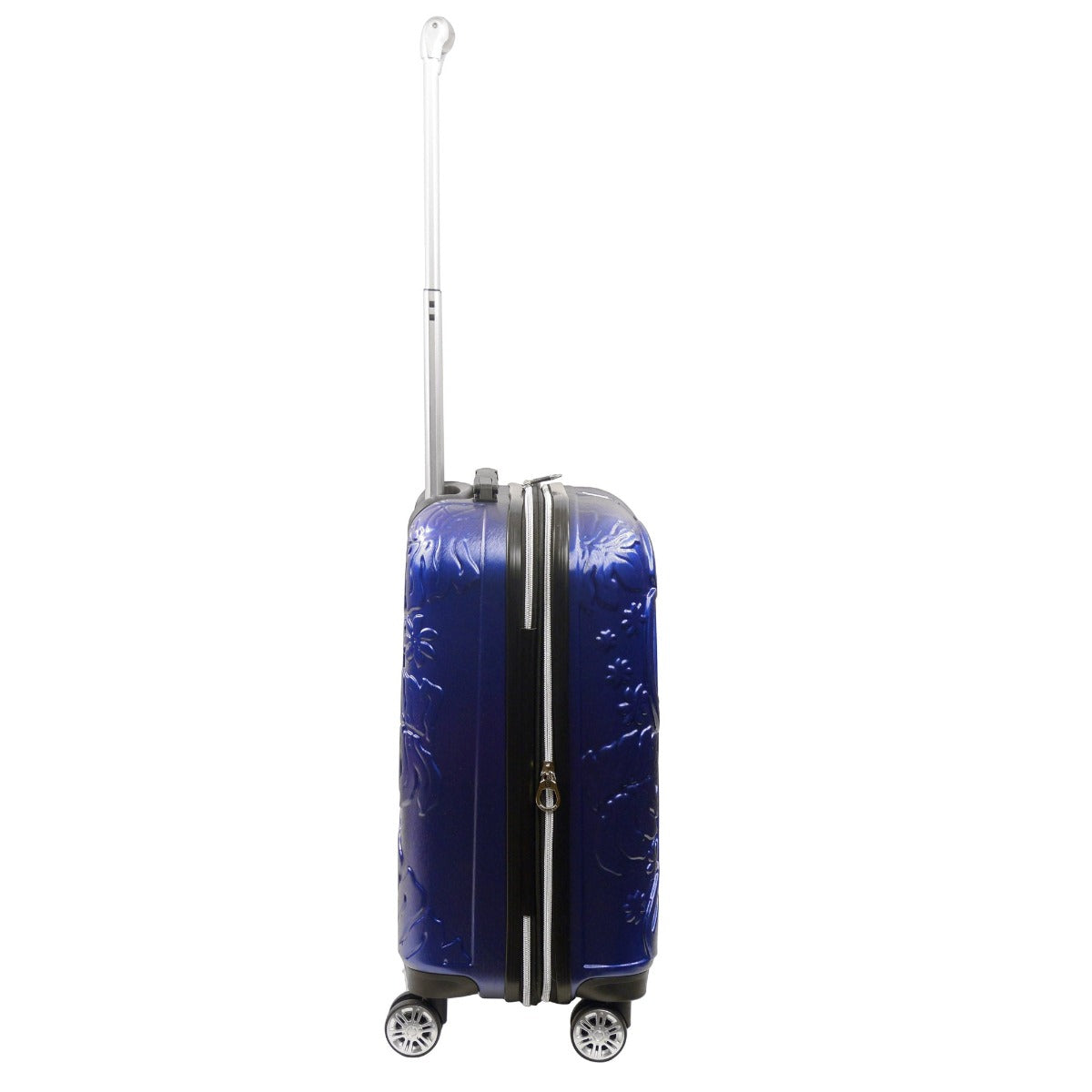 Blue Disney Lilo and Stitch Surfing 22.5 inch carry on spinner suitcase - best hard side luggage for traveling