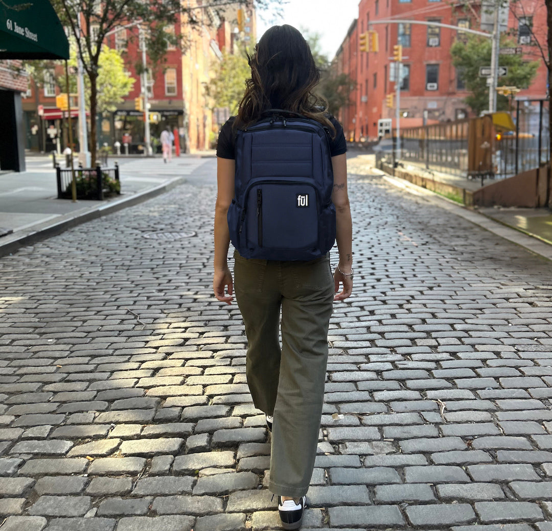 ful tactics collection phantom backpack navy blue - technology safe laptop backpacks