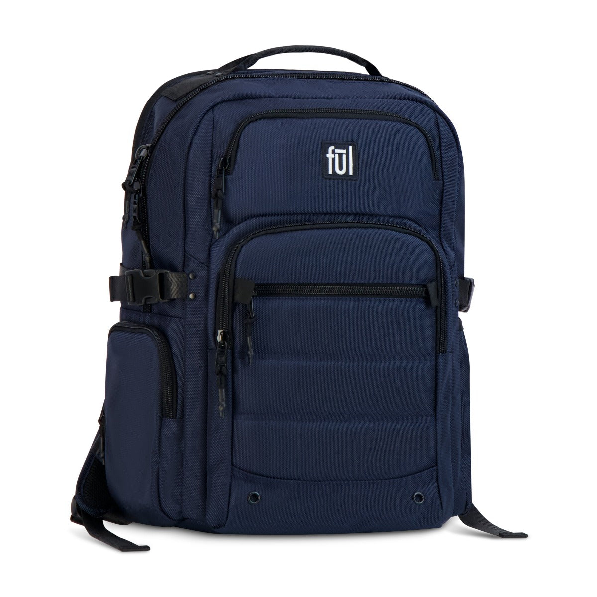 ful tactics collection division backpack navy blue - spacious tech backpack