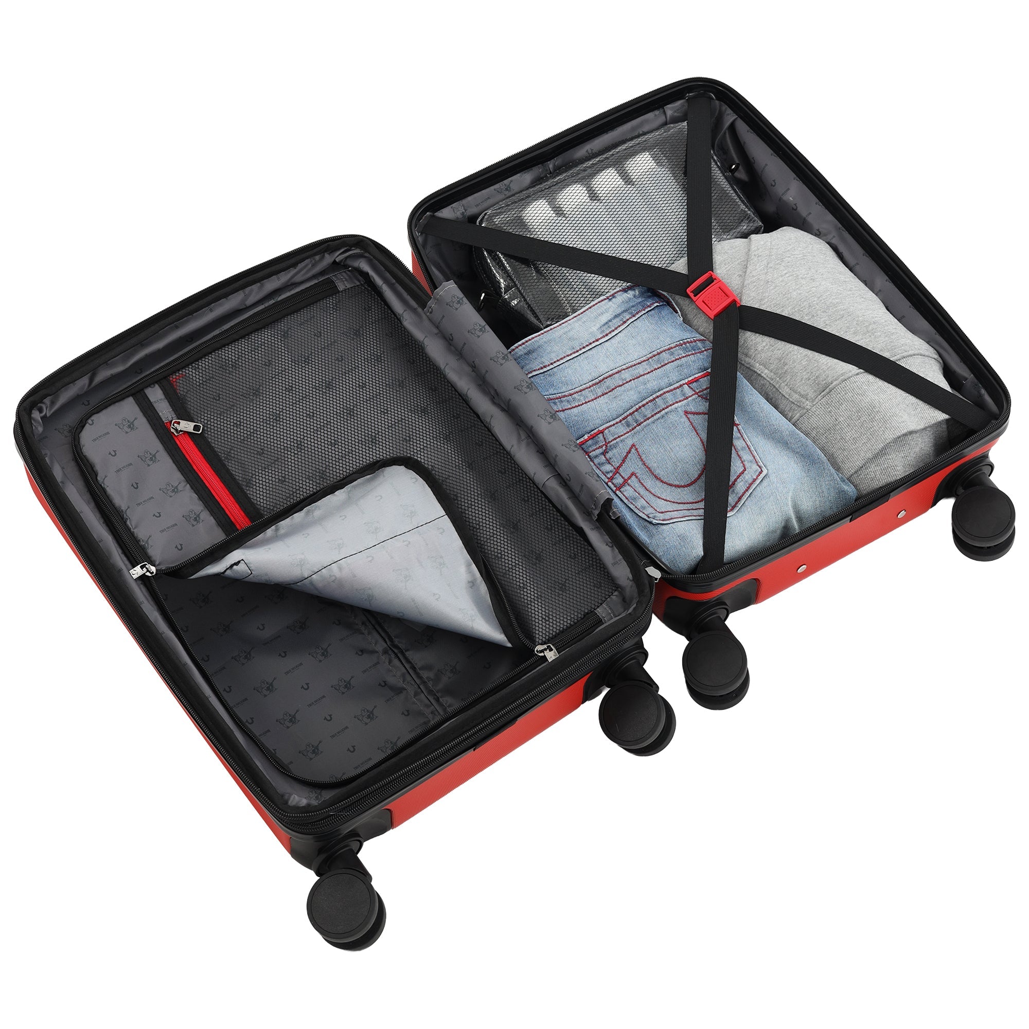 True Religion ABS 22" Expandable Hardside Carry-On Spinner Luggage