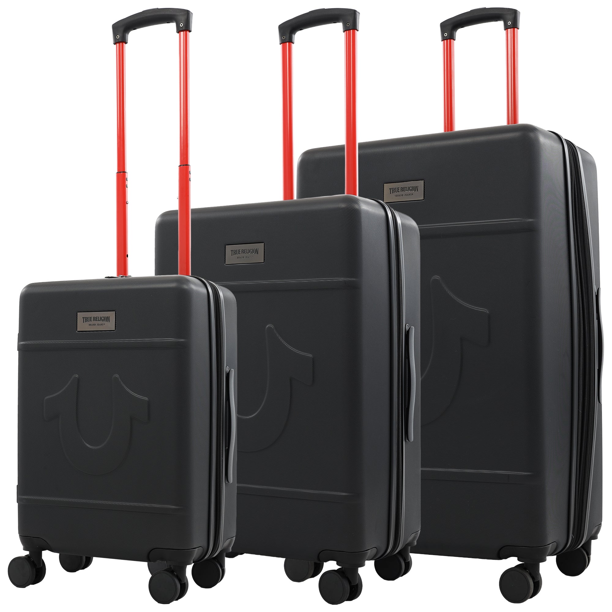 True Religion Molded U 3-Piece Hardside Spinner Luggage Set – 22