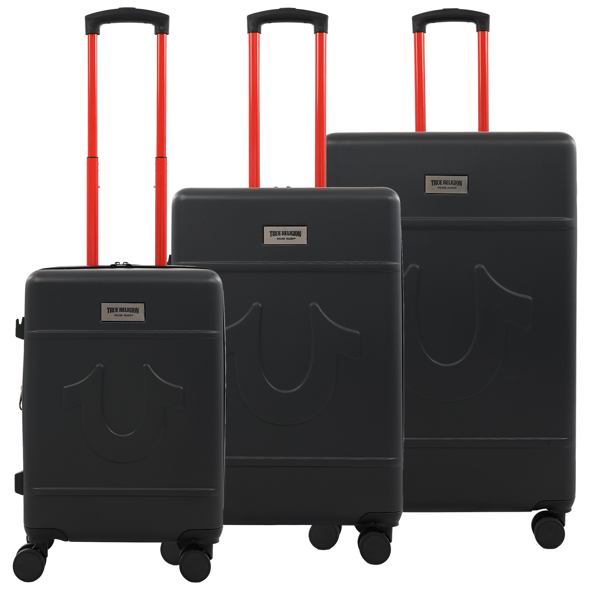 True Religion Molded U 3-Piece Hardside Spinner Luggage Set – 22