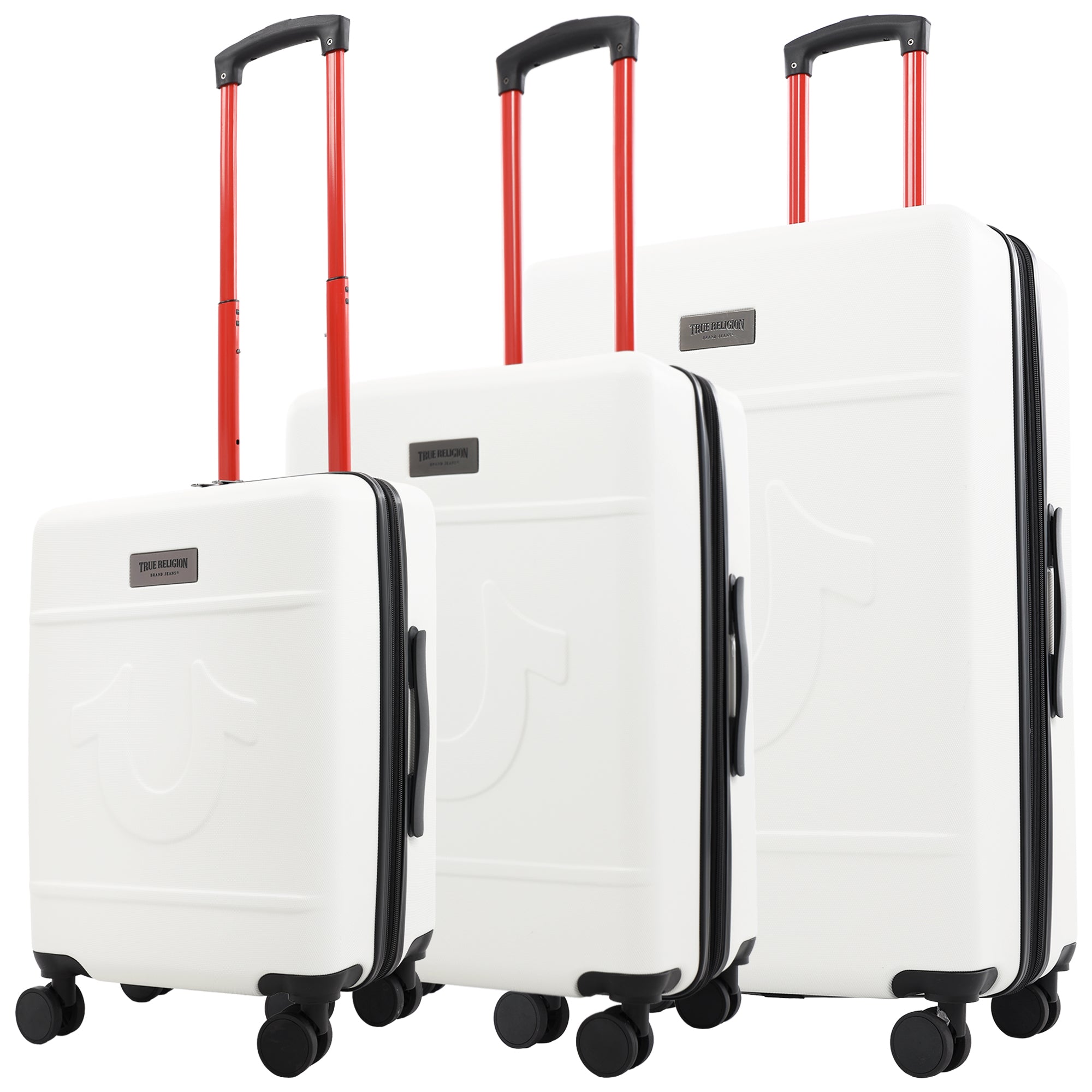 True Religion Molded U 3-Piece Hardside Spinner Luggage Set – 22