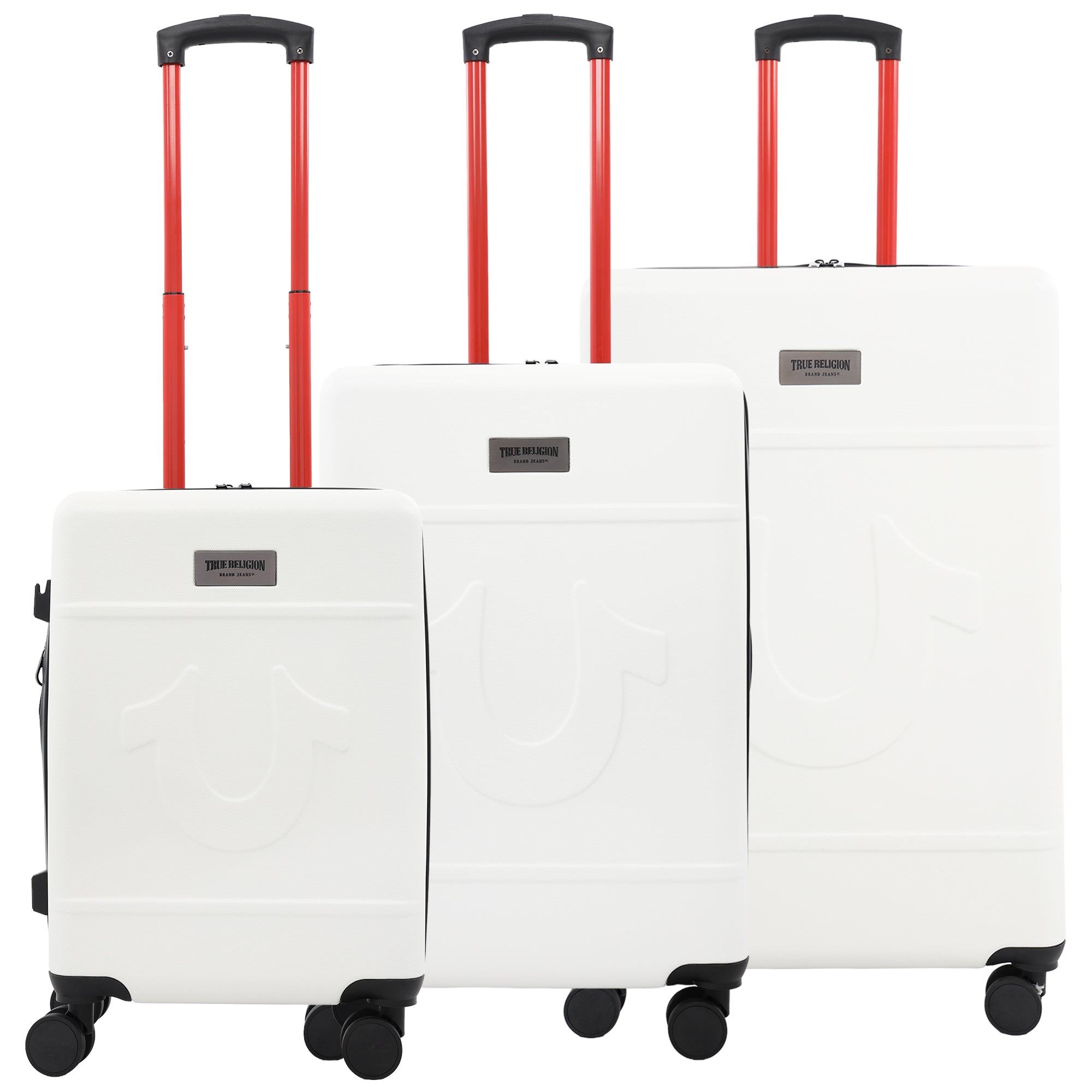 True Religion Molded U 3-Piece Hardside Spinner Luggage Set – 22