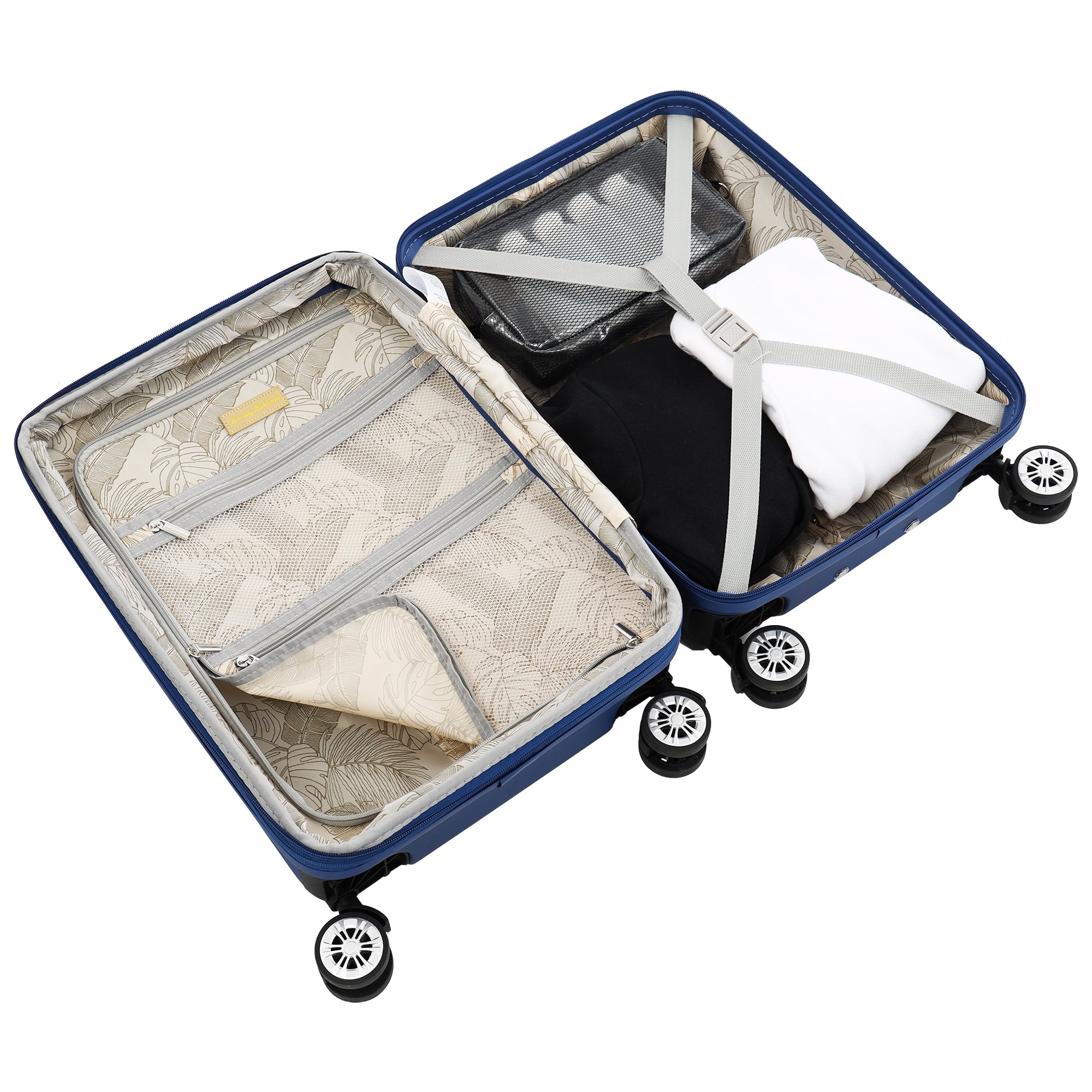 Tommy Bahama 21.5" Carry-On Hardside Spinner Luggage with 3D Pineapple