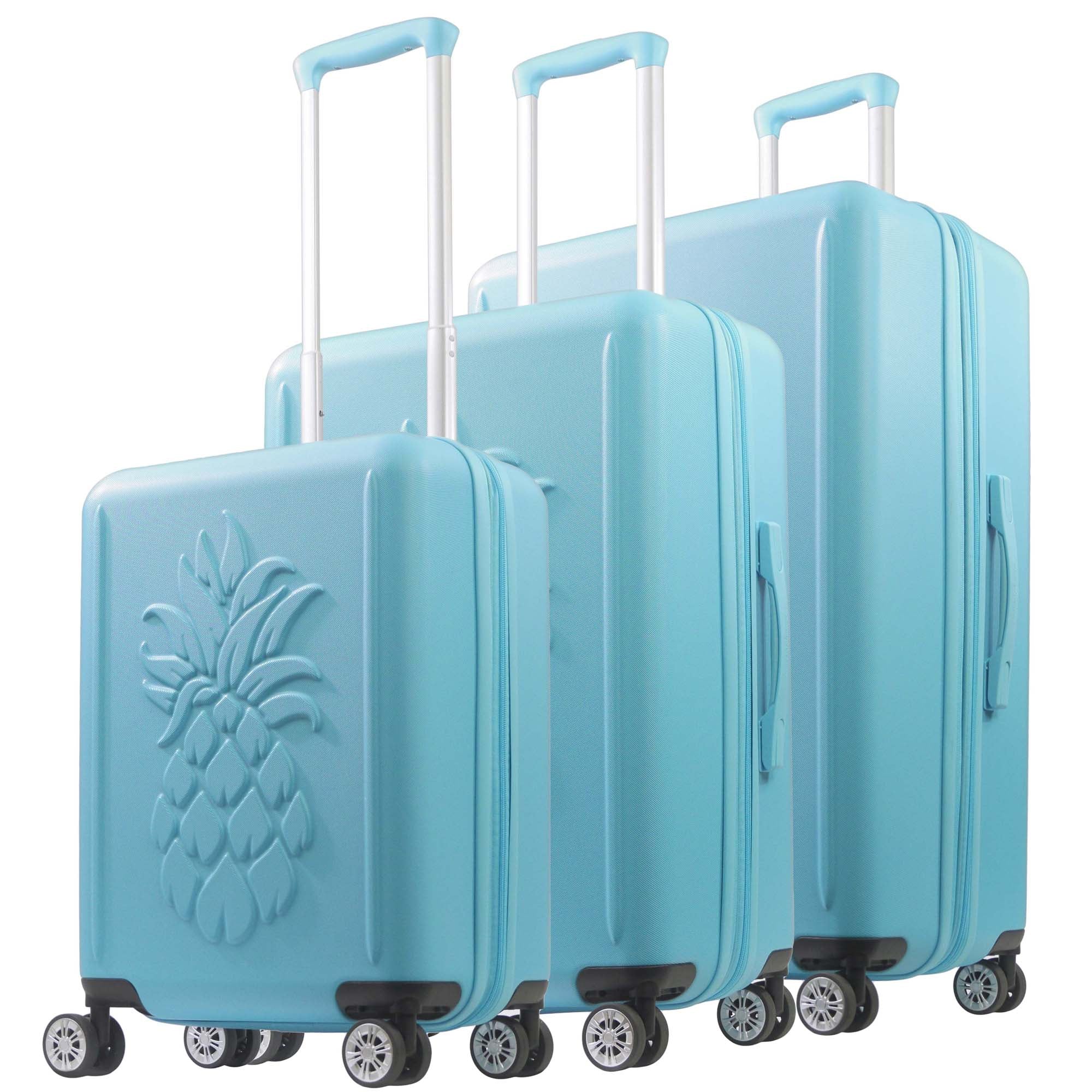 Tommy Bahama 3-Piece Hardside Luggage Set with 3D Pineapple – 30", 26" & 21.5" Spinner Suitcases