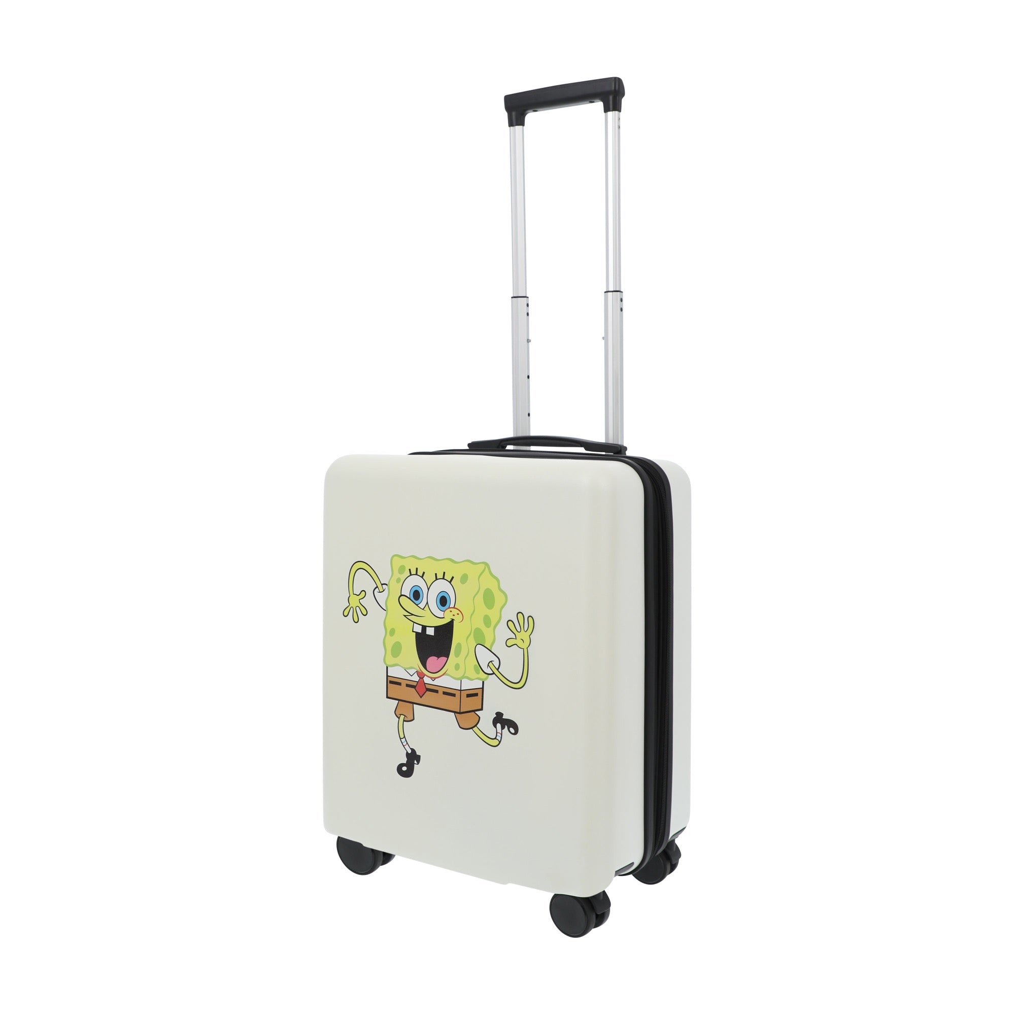 White nickelodeon spongeBob 22.5" carry-on spinner suitcase luggage by Ful